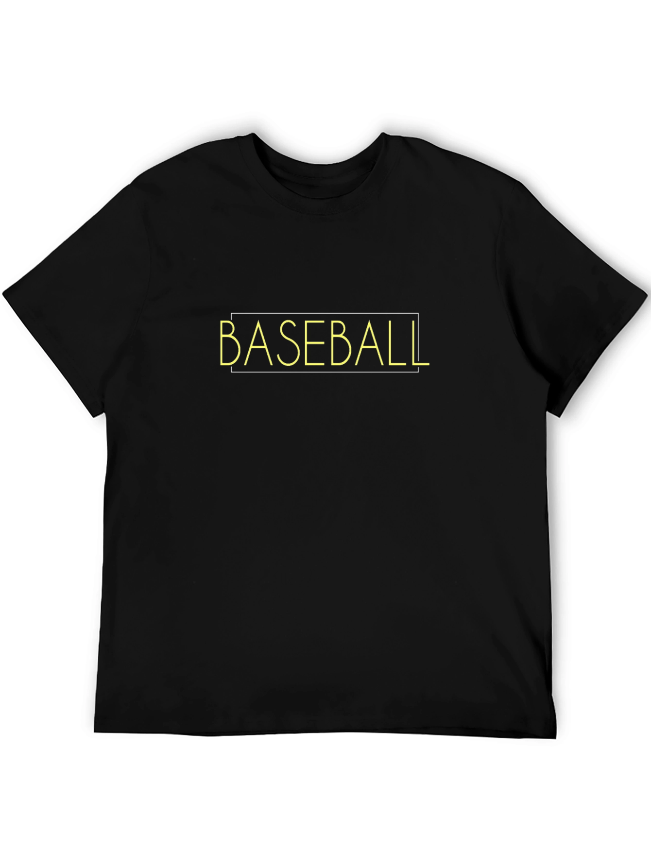 Baseball Graphic Black T-Shirt