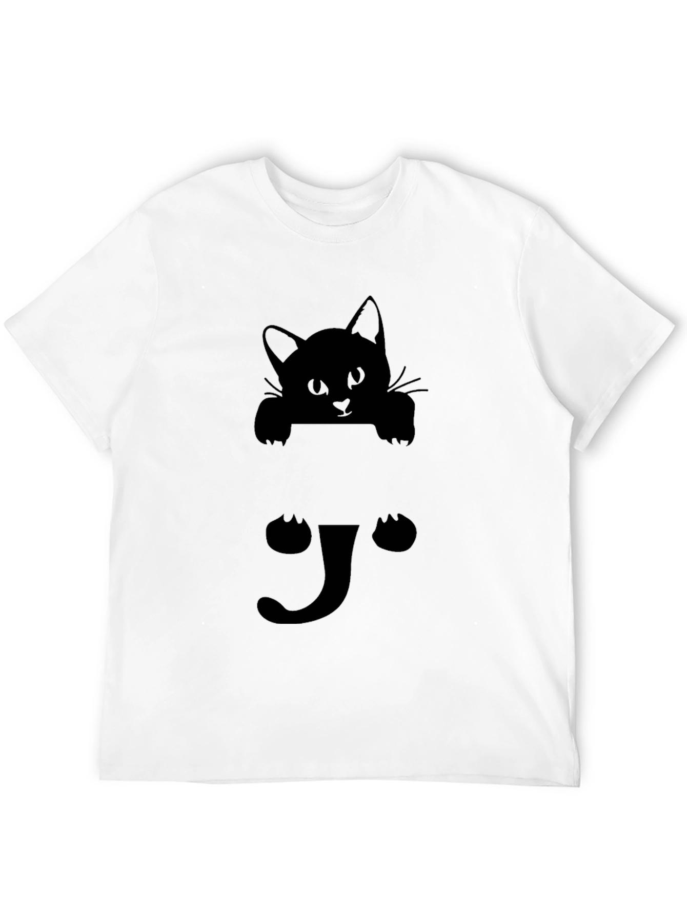 Black Cat Peek-a-Boo Graphic Tee