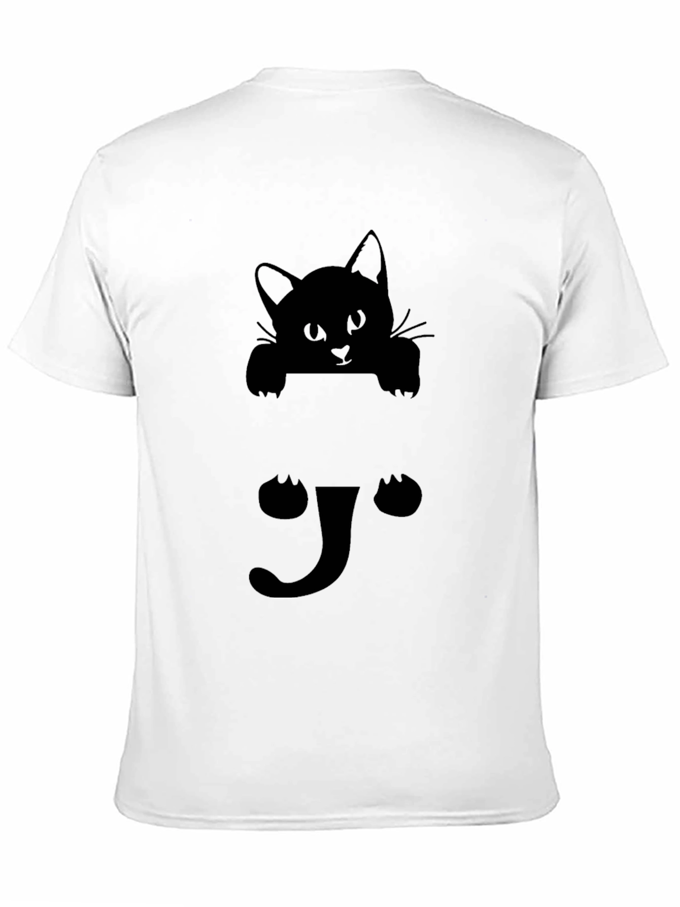 Black Cat Peek-a-Boo Graphic Tee