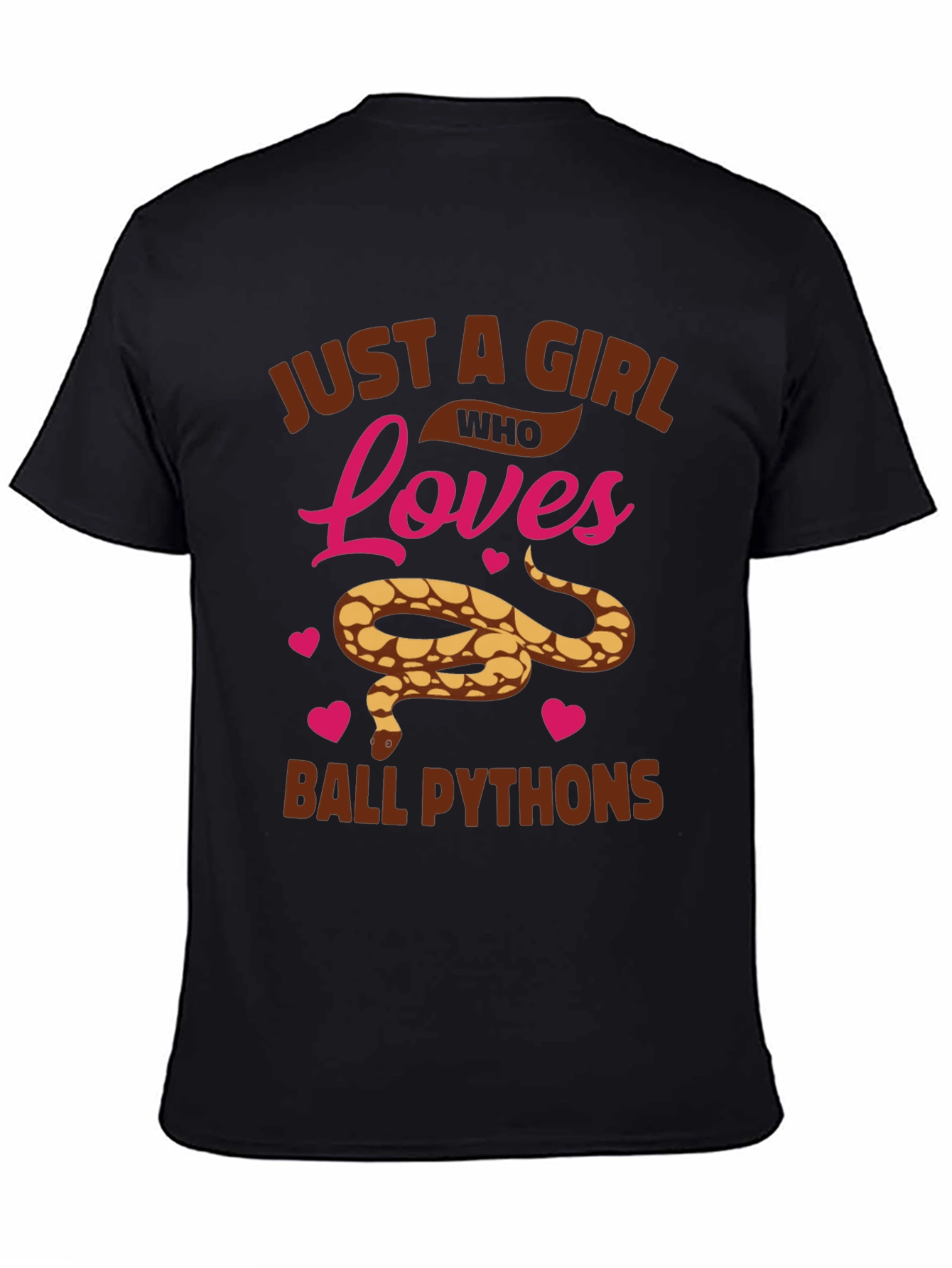 Girl Loves Ball Pythons Graphic T-Shirt