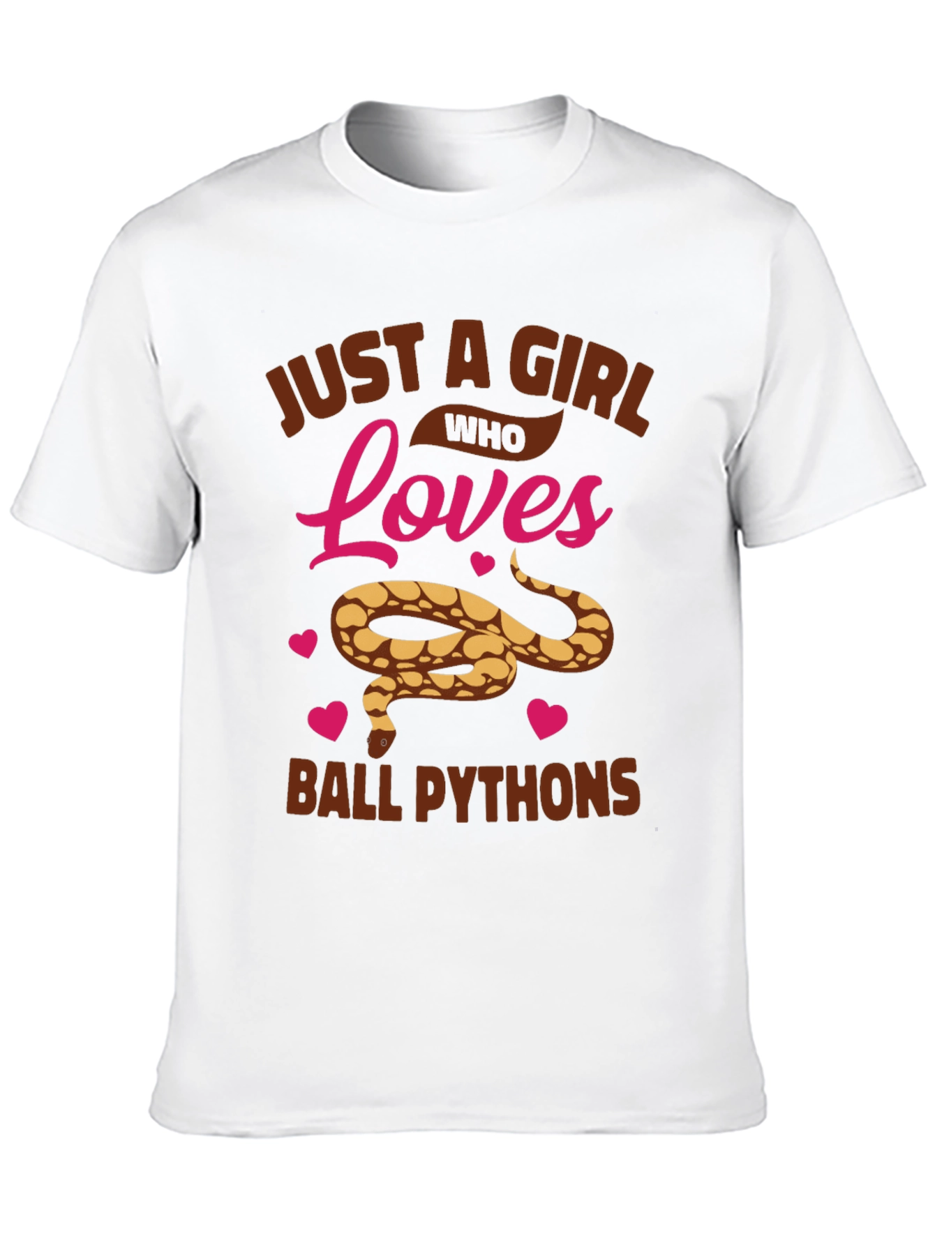 Girl Loves Ball Pythons Graphic T-Shirt