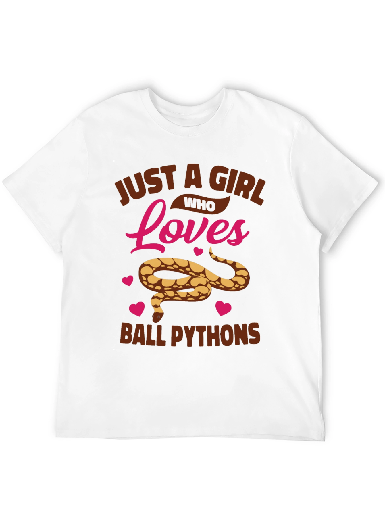 Girl Loves Ball Pythons Graphic T-Shirt