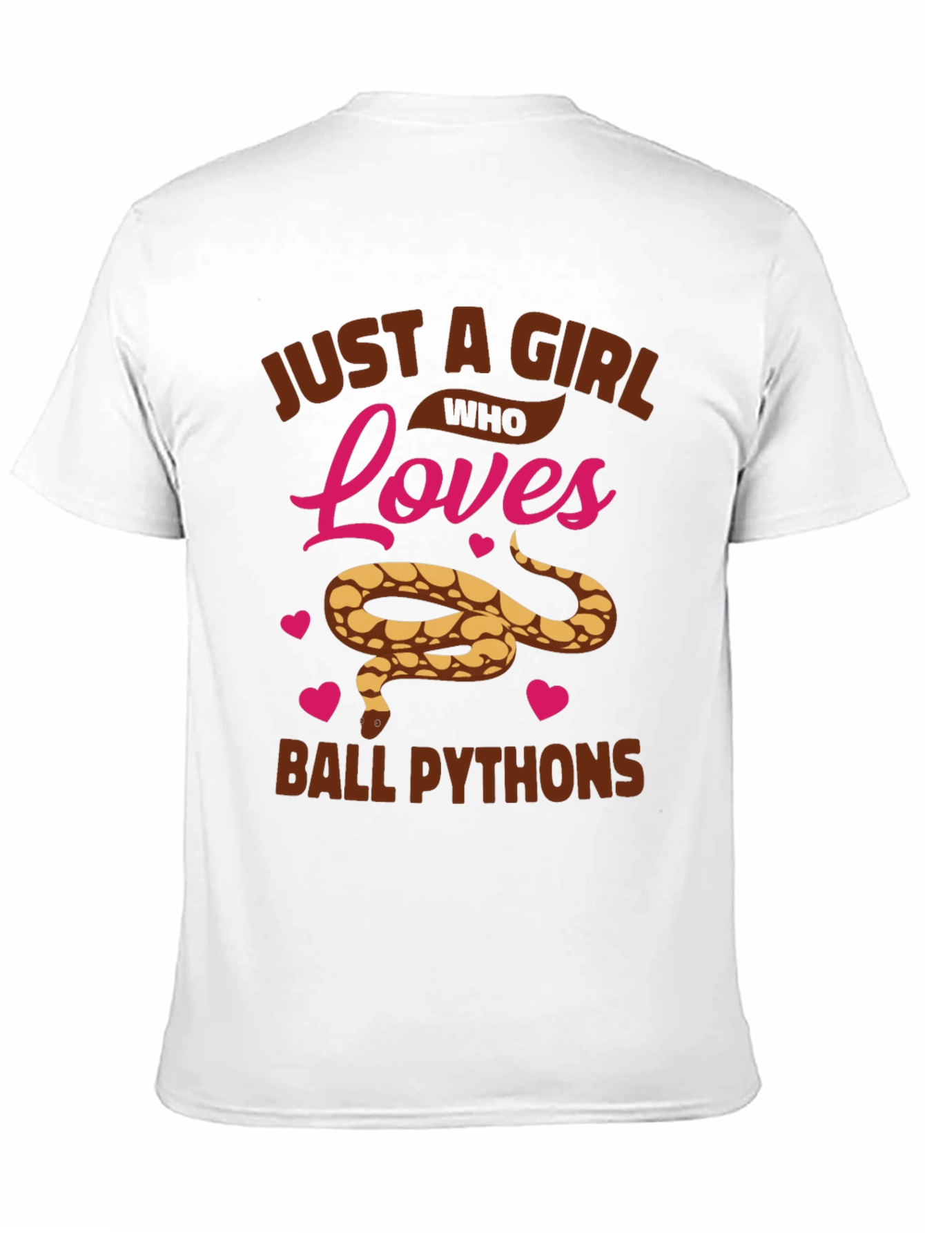 Girl Loves Ball Pythons Graphic T-Shirt
