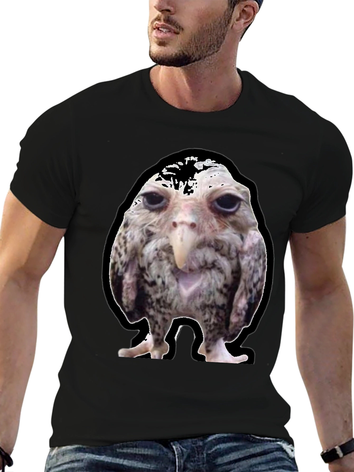 Funny Bird Graphic Tee - Unique Novelty T-Shirt