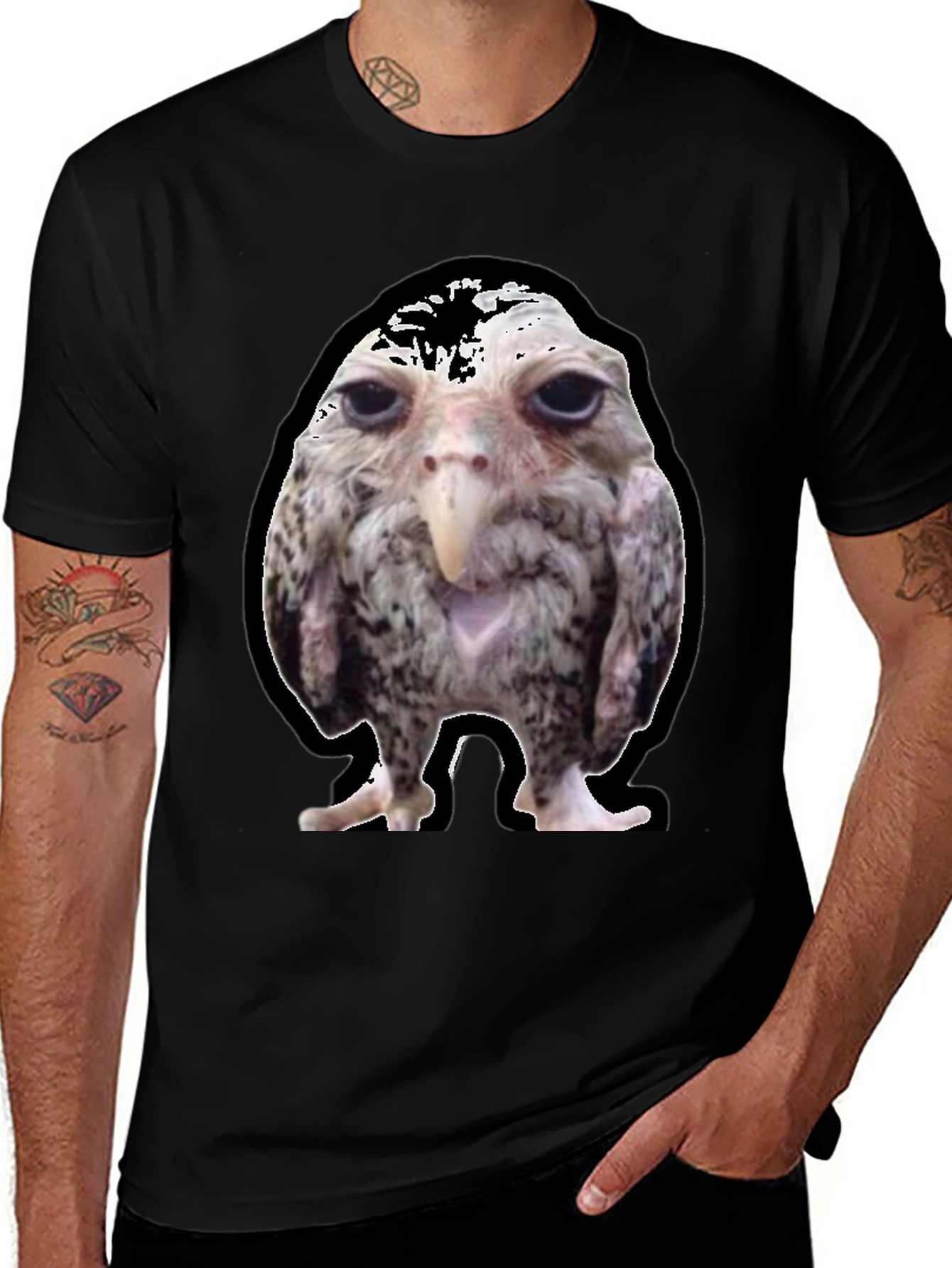 Funny Bird Graphic Tee - Unique Novelty T-Shirt
