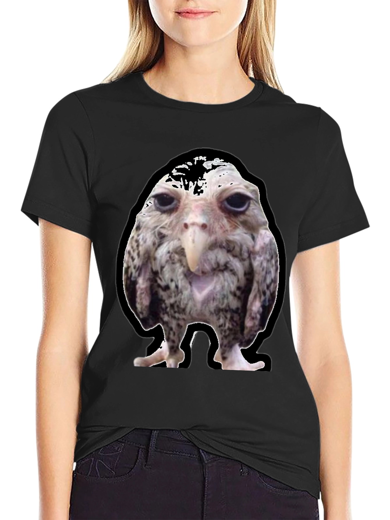 Funny Bird Graphic Tee - Unique Novelty T-Shirt