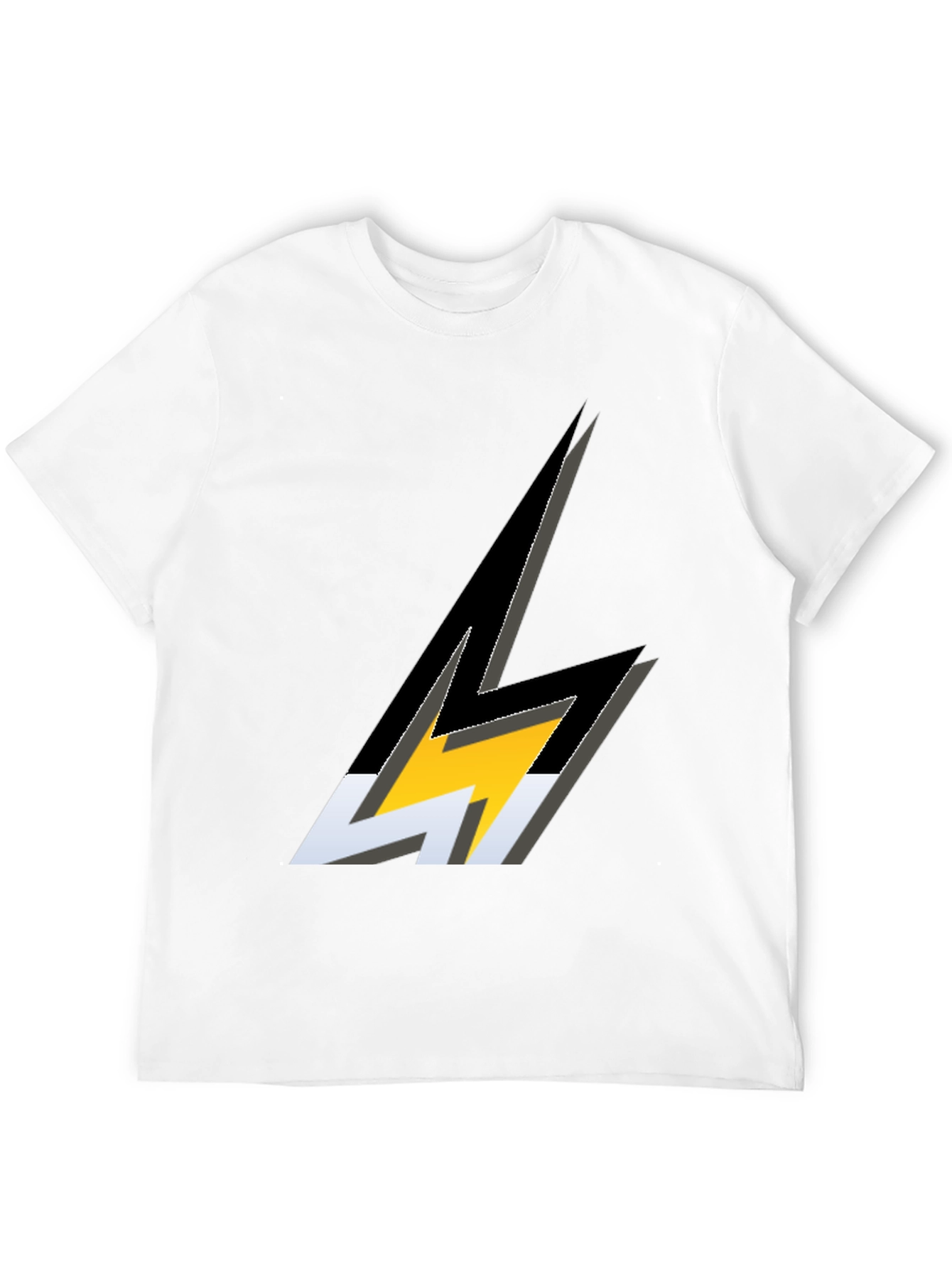Lightning Bolt Graphic Black T-Shirt