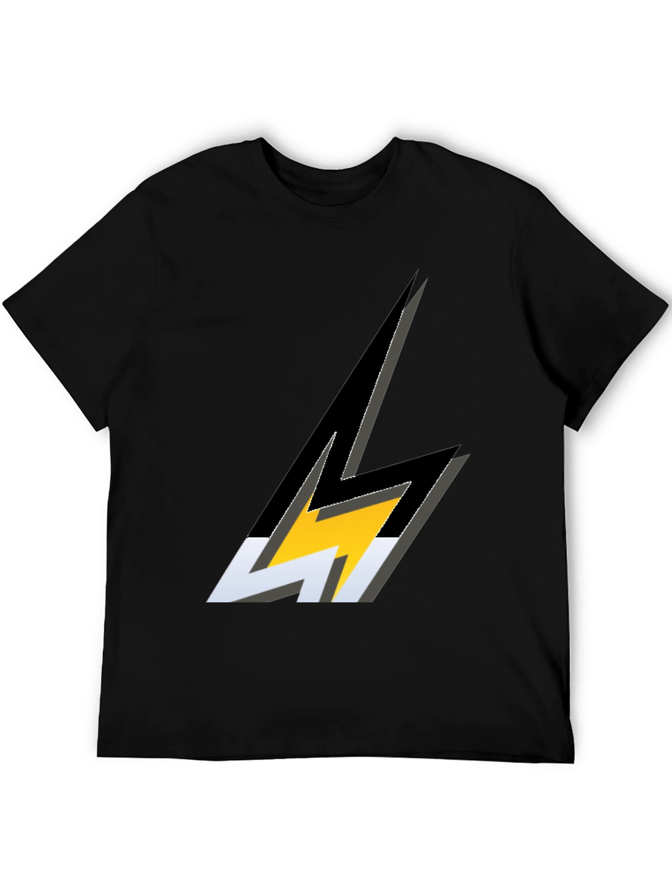 Lightning Bolt Graphic Black T-Shirt