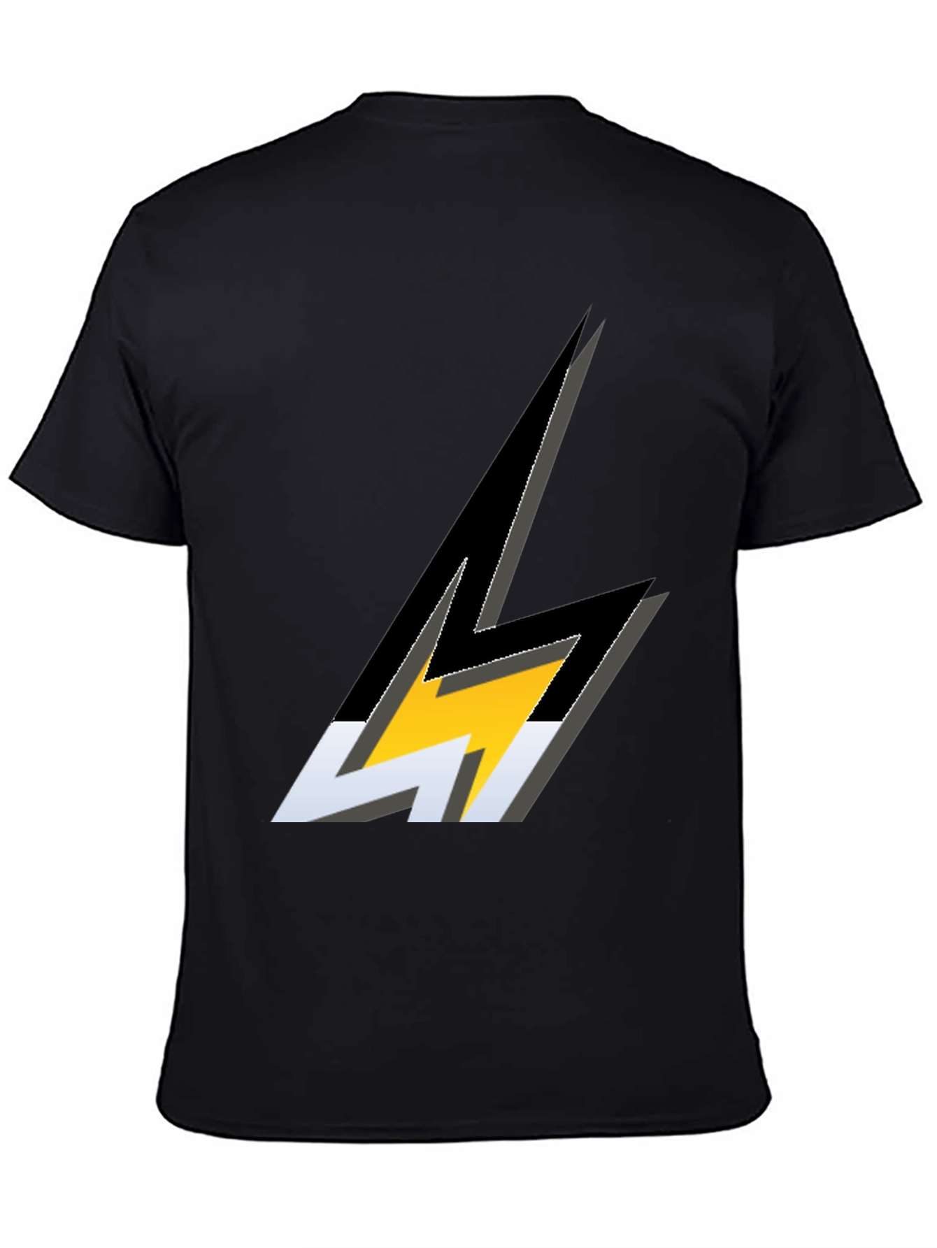 Lightning Bolt Graphic Black T-Shirt
