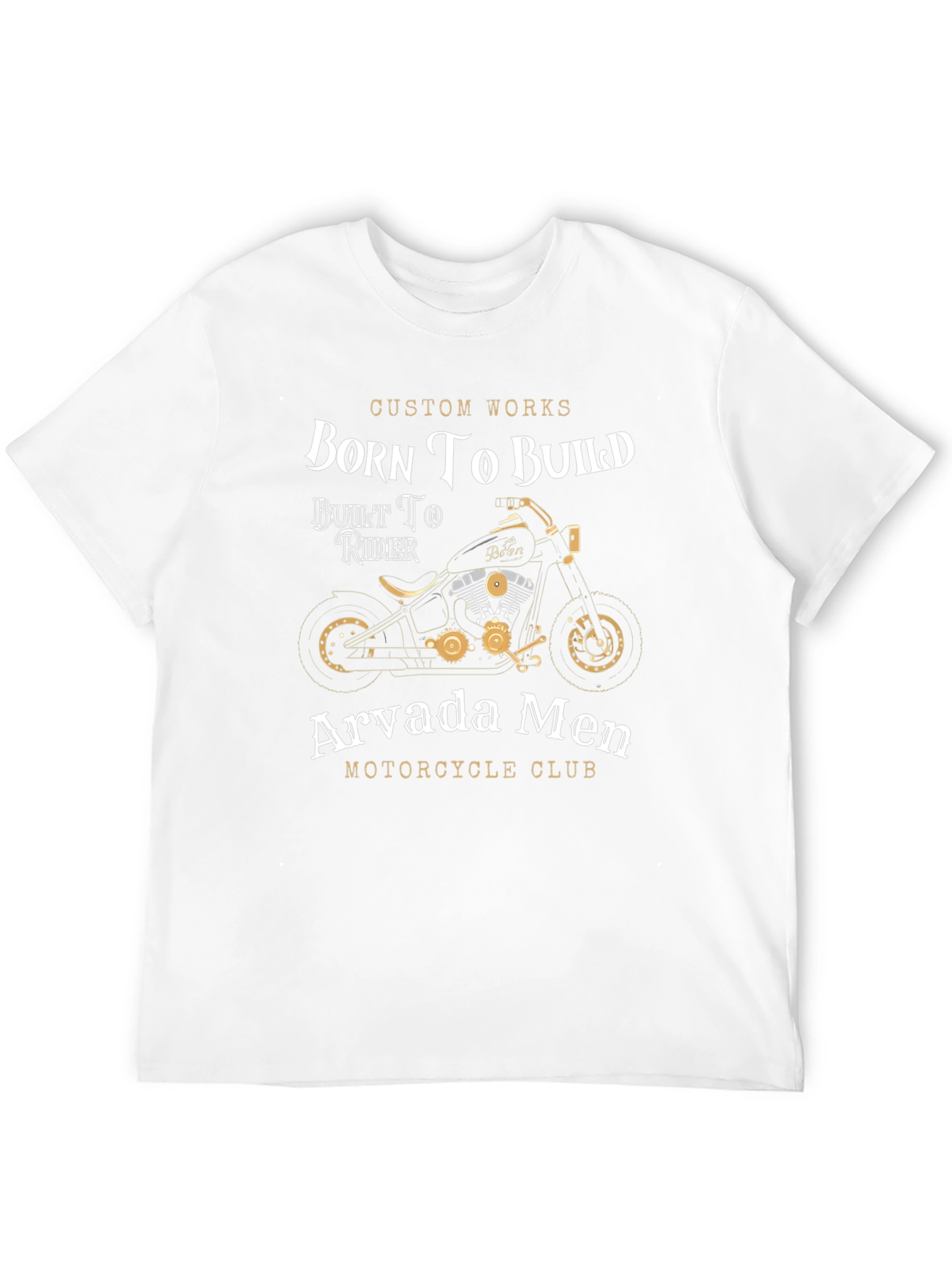 Born To Build Motorcycle Club Graphic T-Shirt