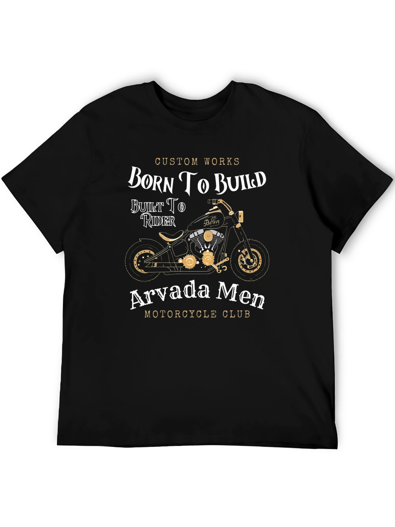 Born To Build Motorcycle Club Graphic T-Shirt