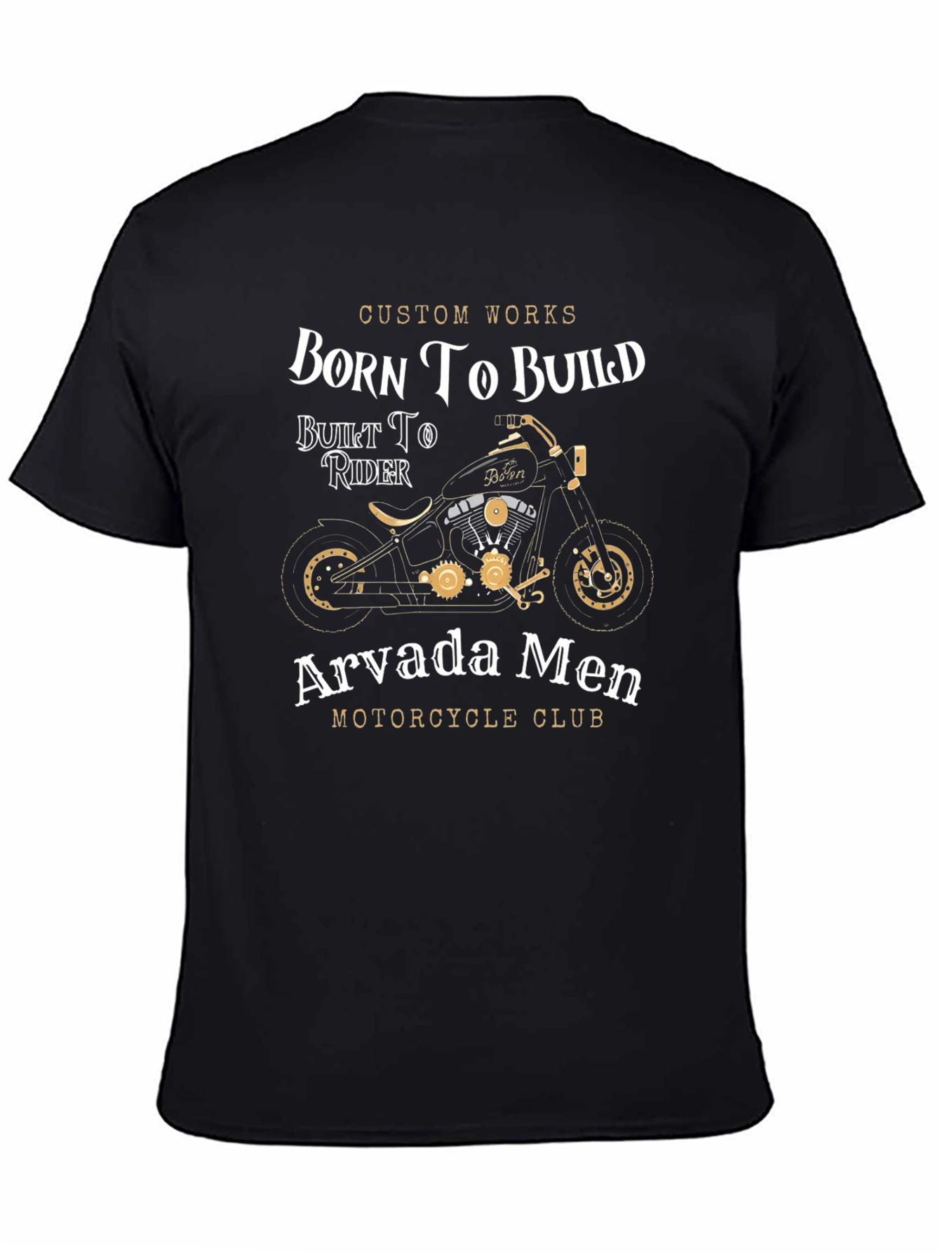 Born To Build Motorcycle Club Graphic T-Shirt