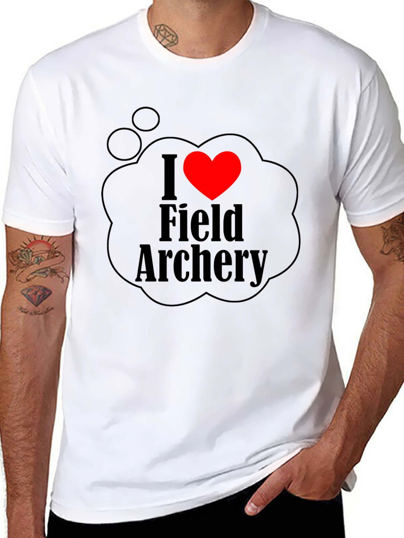 I Heart Field Archery T-Shirt - Black