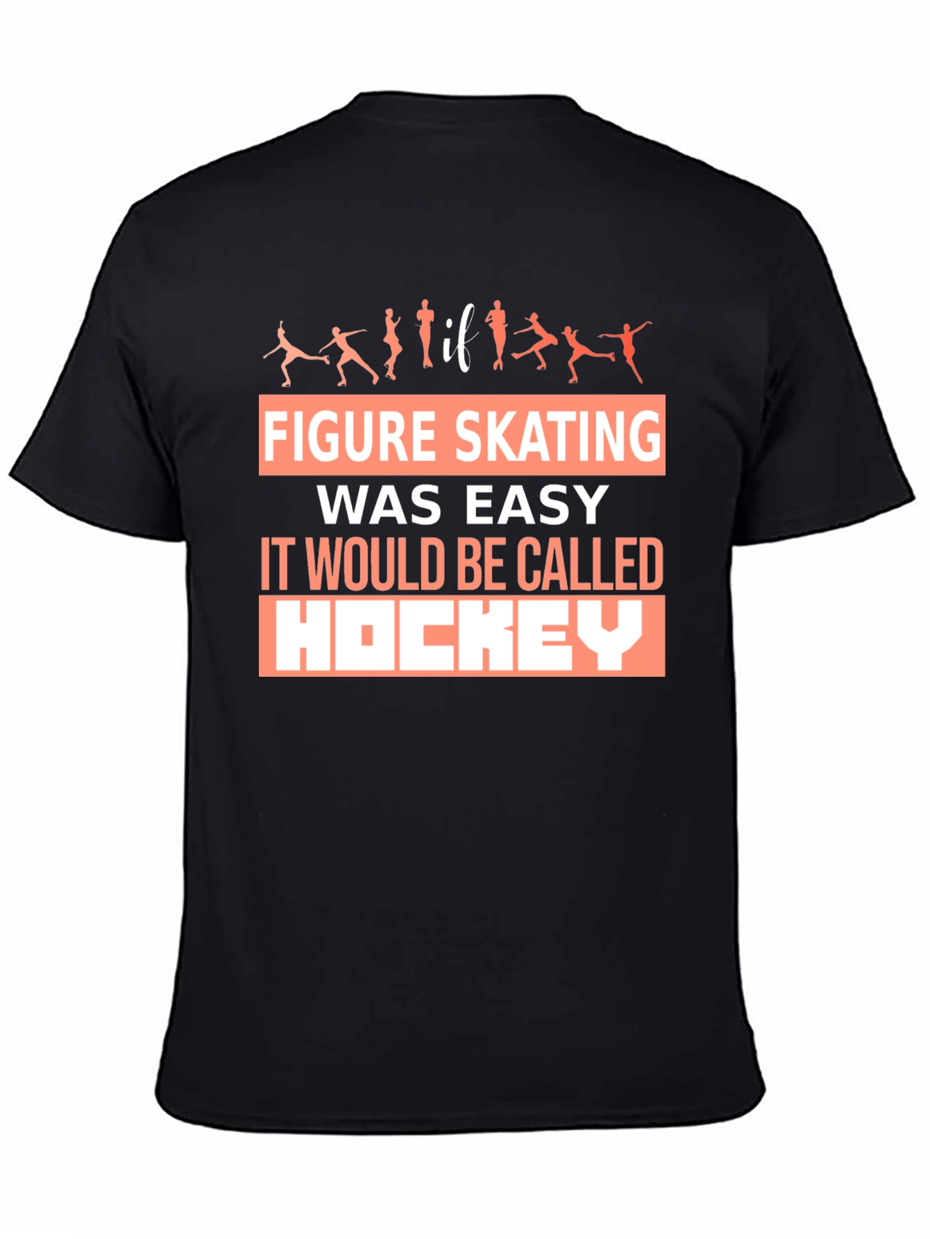 Figure Skating T-Shirt Hockey Funny Skater Tee