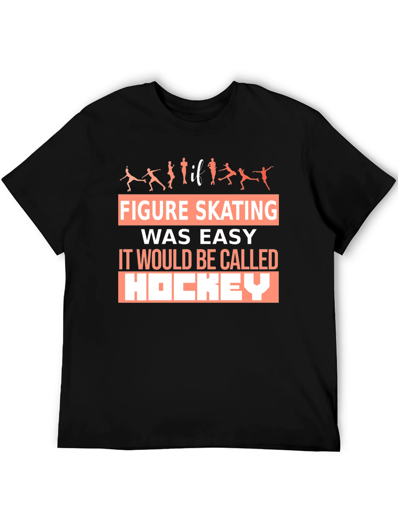 Figure Skating T-Shirt Hockey Funny Skater Tee