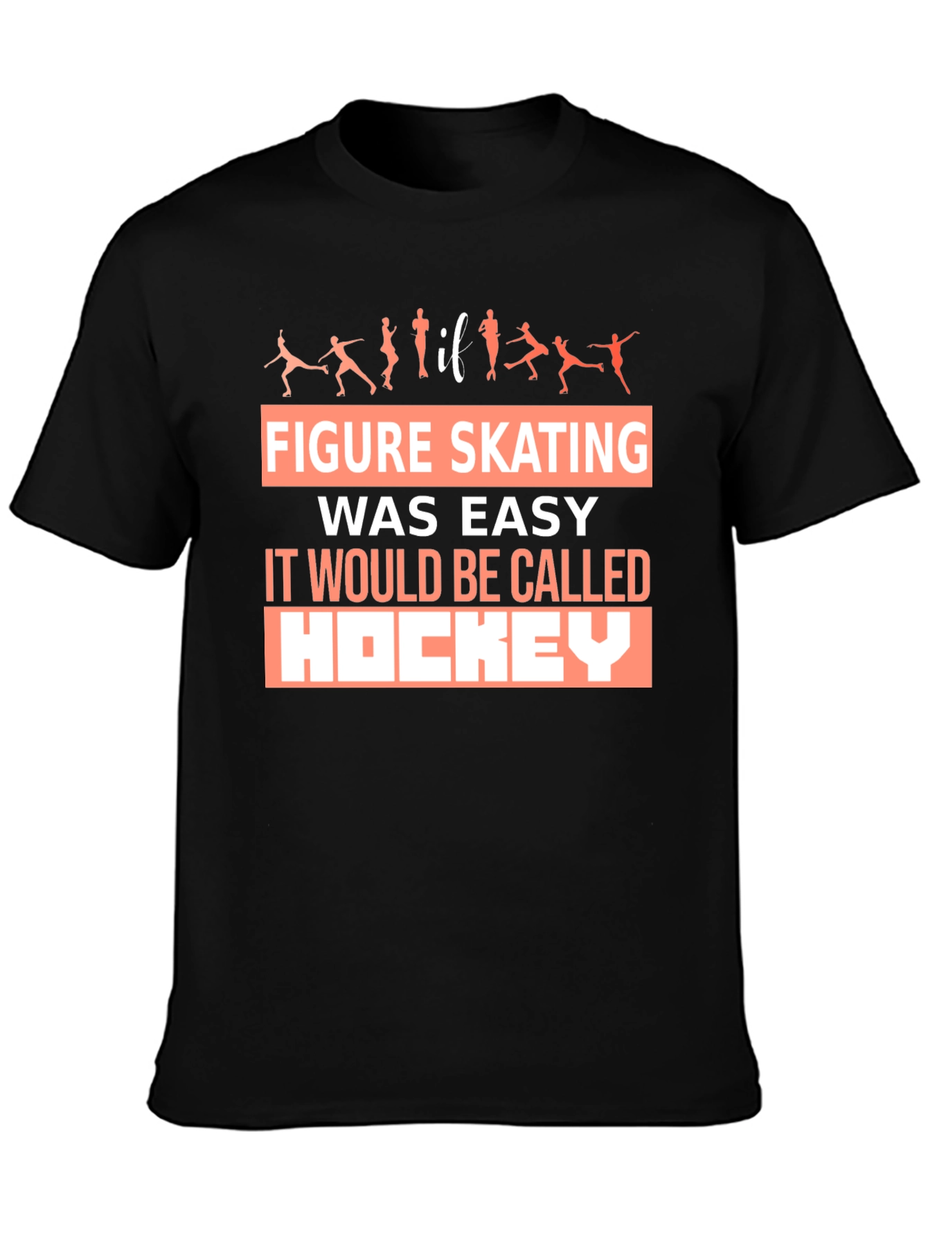 Figure Skating T-Shirt Hockey Funny Skater Tee