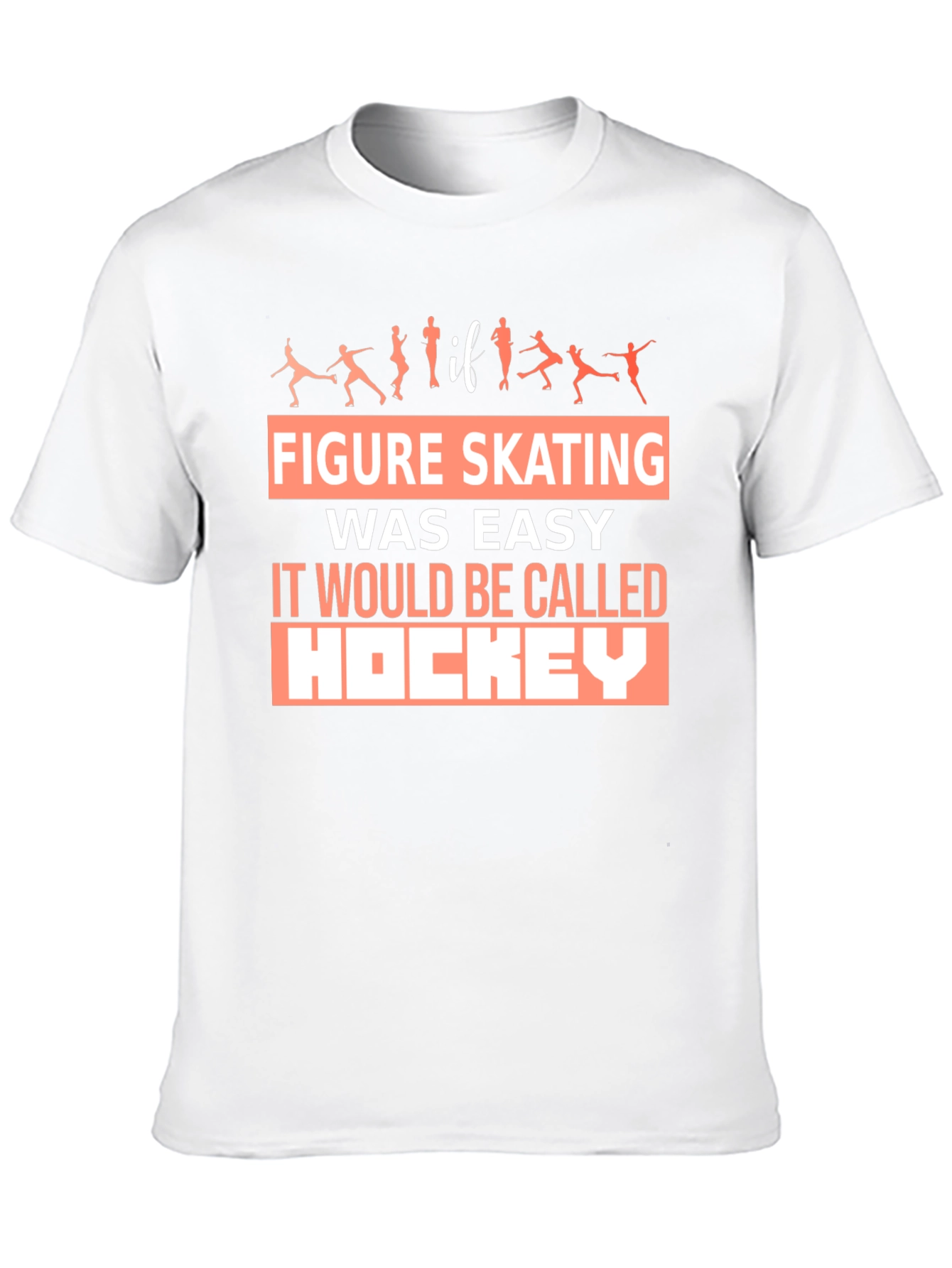 Figure Skating T-Shirt Hockey Funny Skater Tee