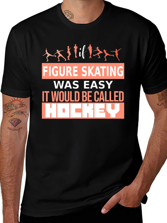 Figure Skating T-Shirt Hockey Funny Skater Tee