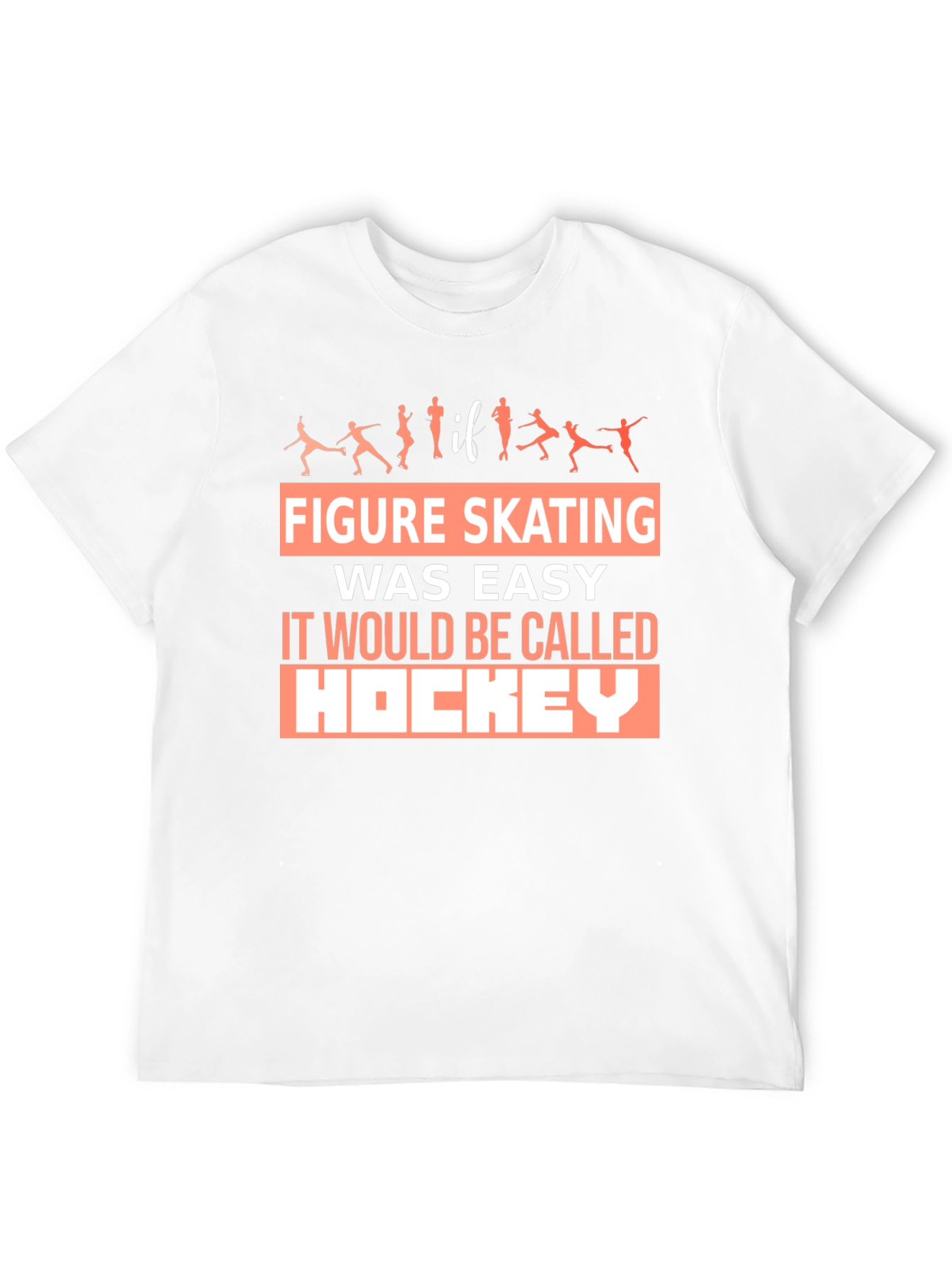 Figure Skating T-Shirt Hockey Funny Skater Tee