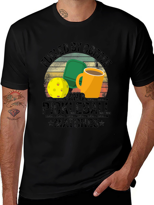 Fueled by Coffee and Pickleball T-Shirt