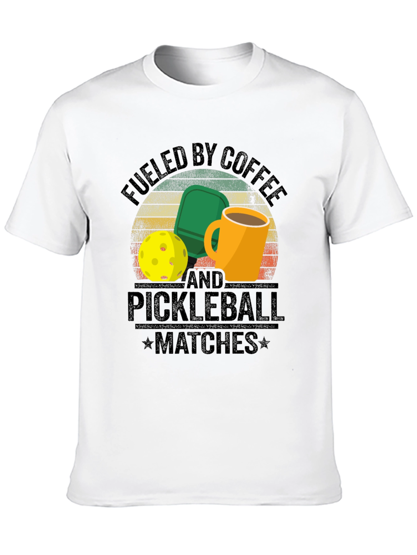 Fueled by Coffee and Pickleball T-Shirt