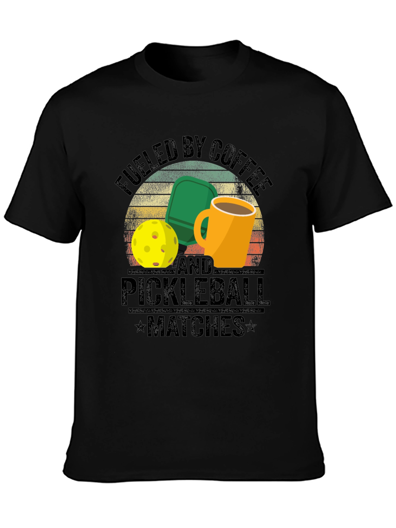 Fueled by Coffee and Pickleball T-Shirt
