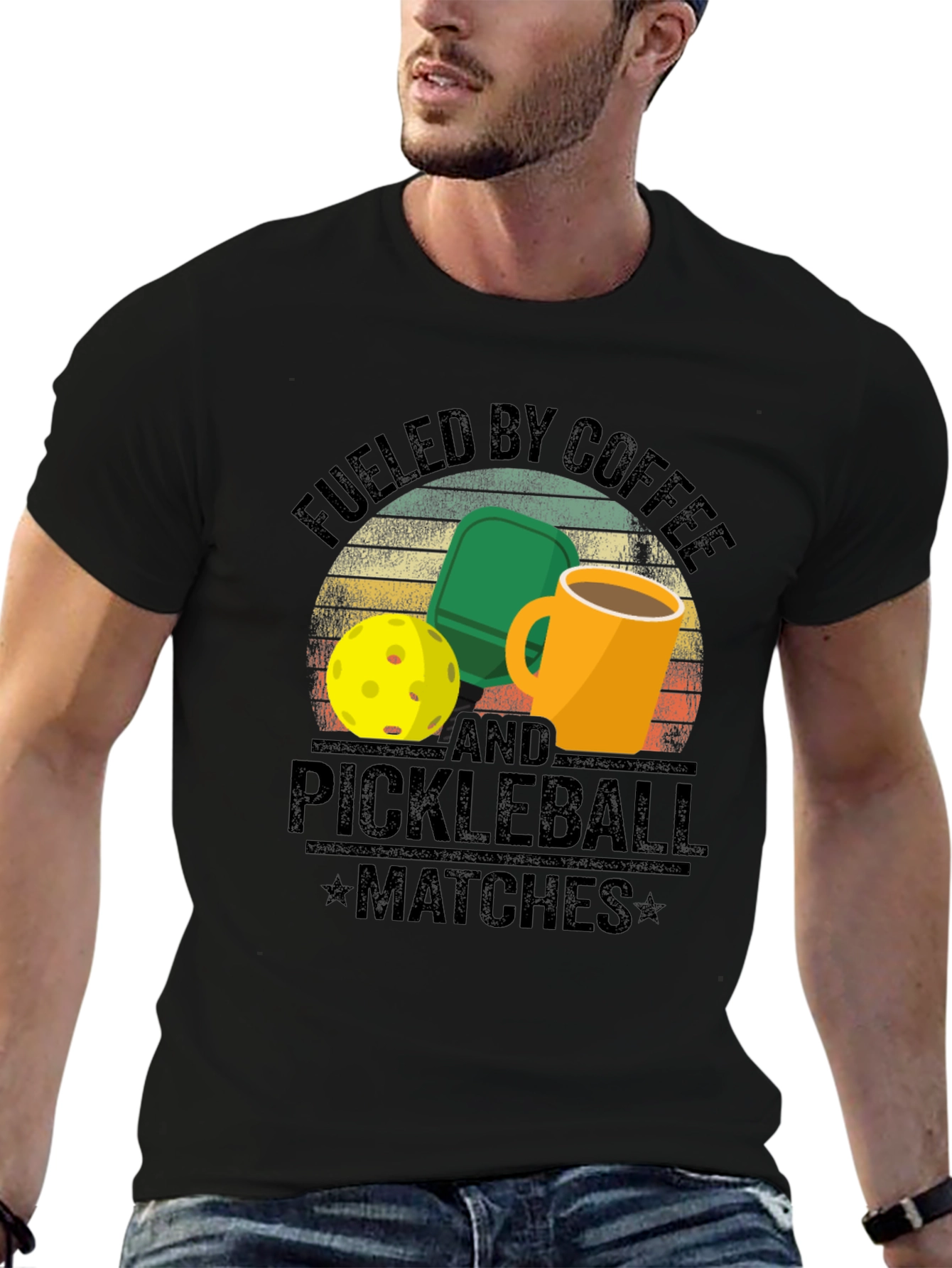 Fueled by Coffee and Pickleball T-Shirt