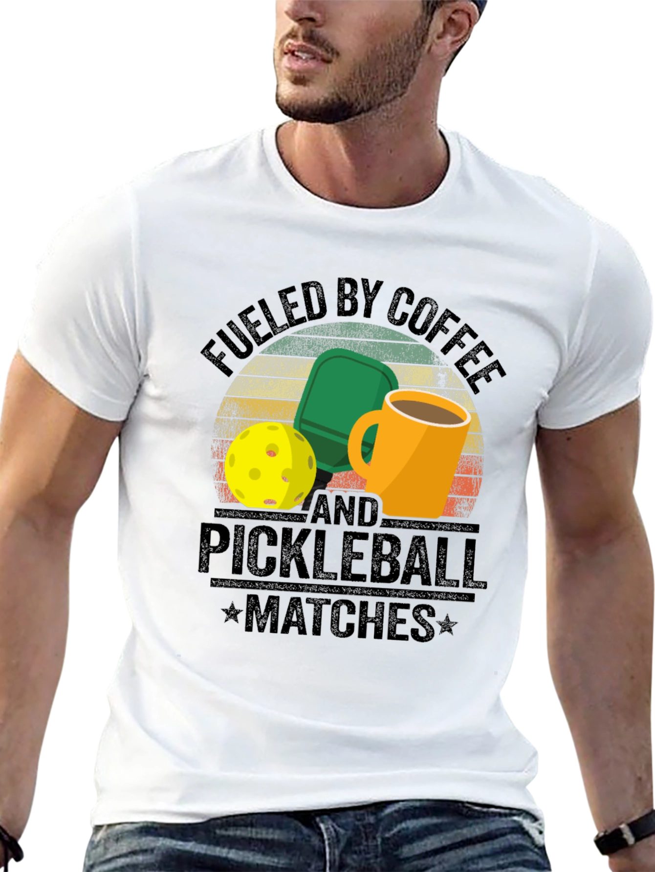 Fueled by Coffee and Pickleball T-Shirt
