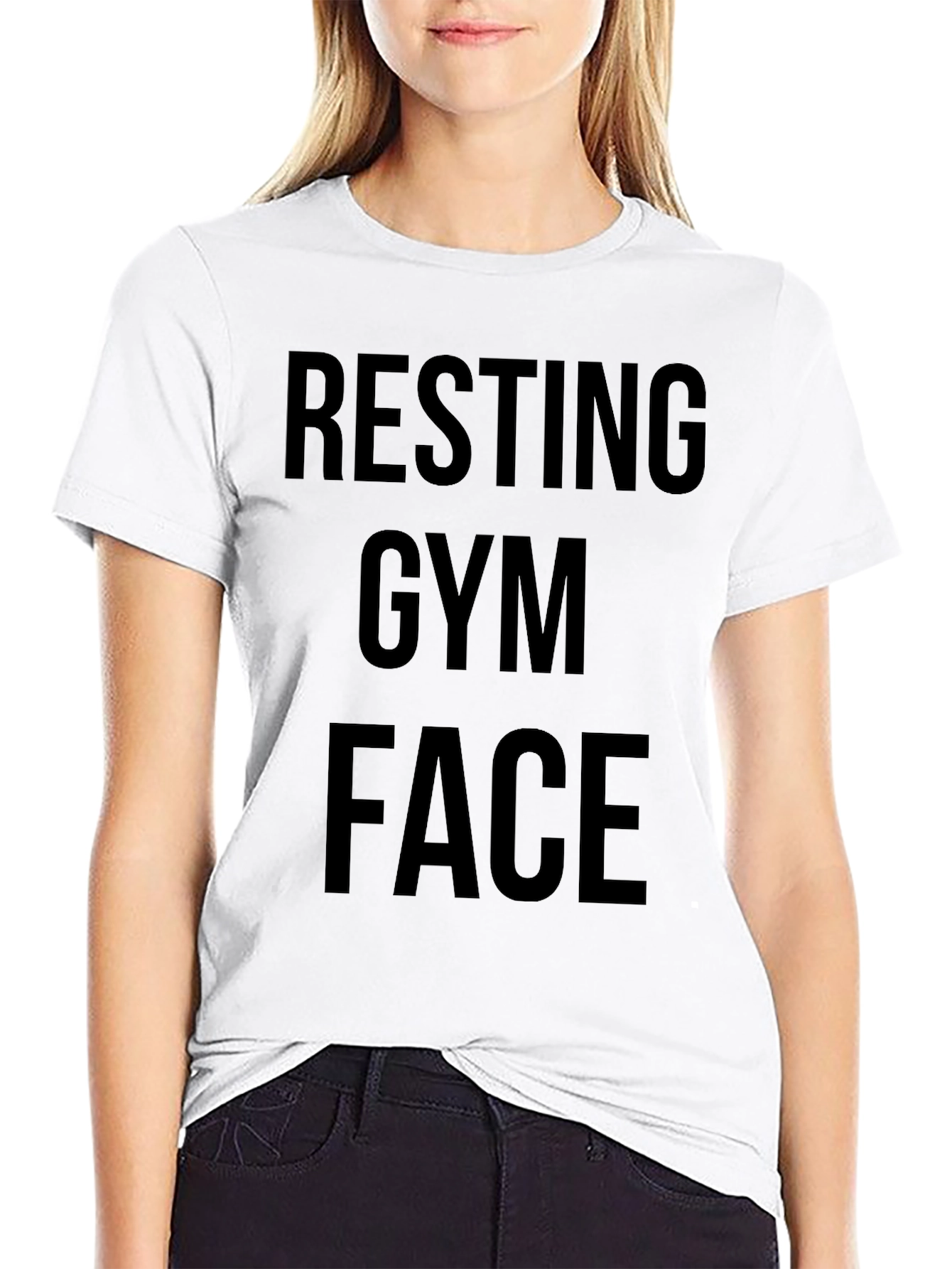 Resting Gym Face Graphic T-Shirt