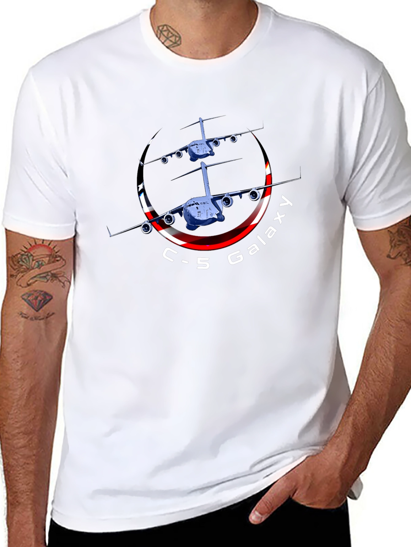 C-5 Galaxy Graphic Print Tee