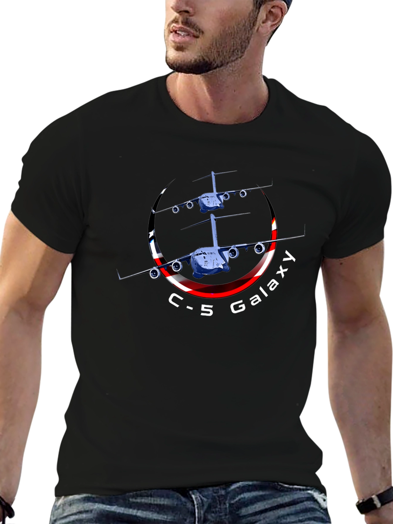 C-5 Galaxy Graphic Print Tee