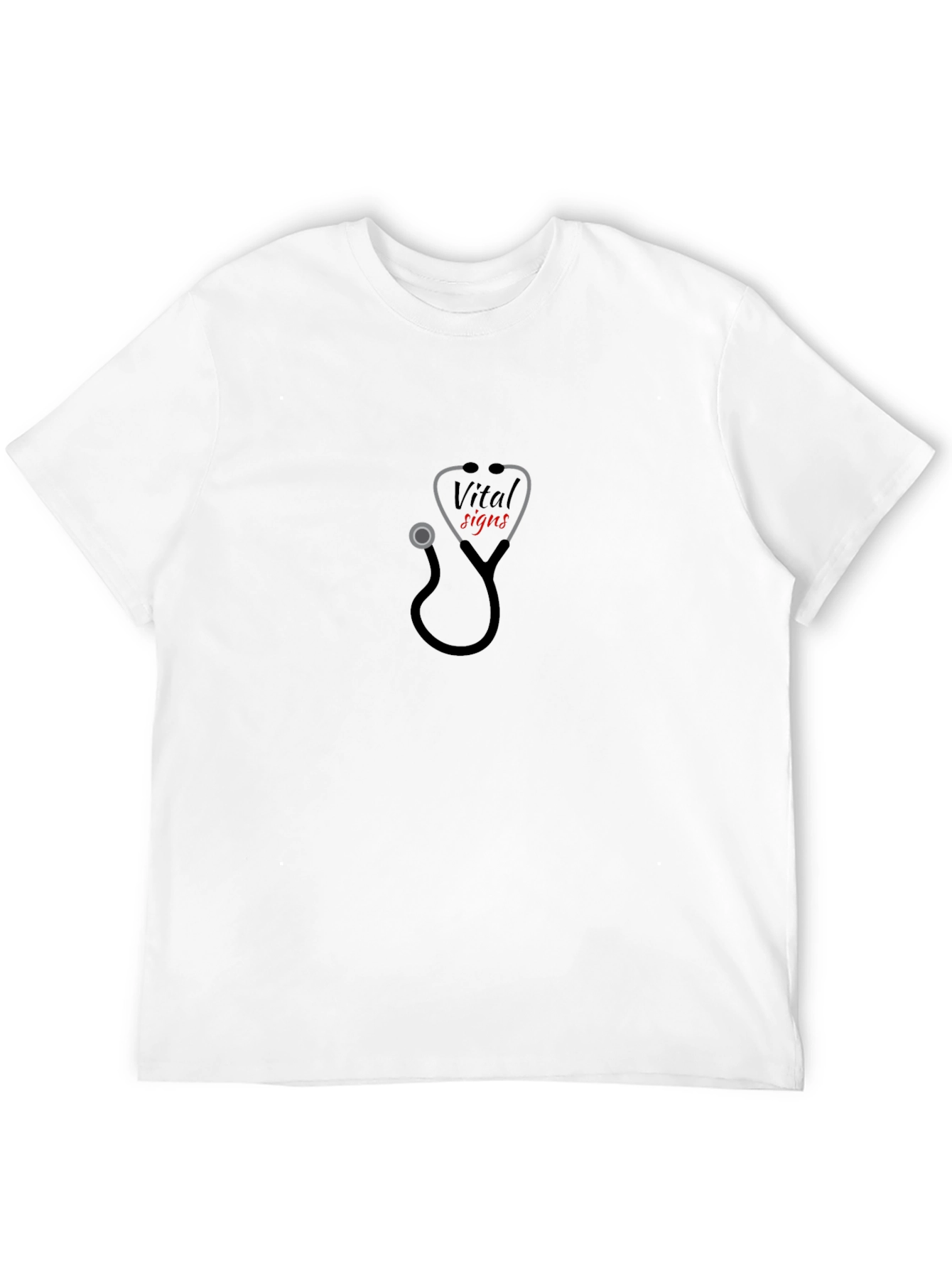 Vital Signs Stethoscope Graphic Tee