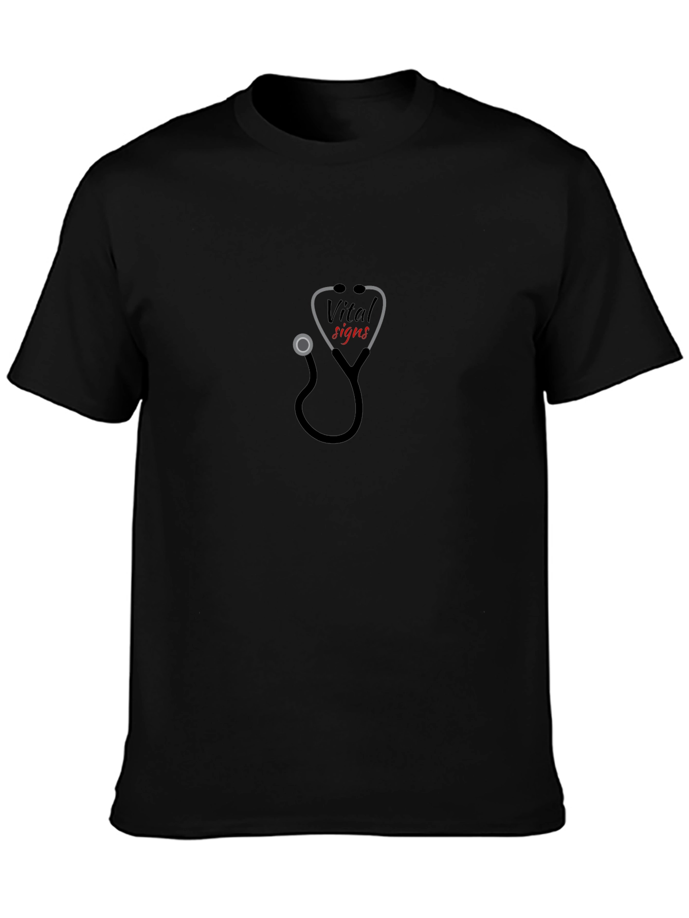 Vital Signs Stethoscope Graphic Tee