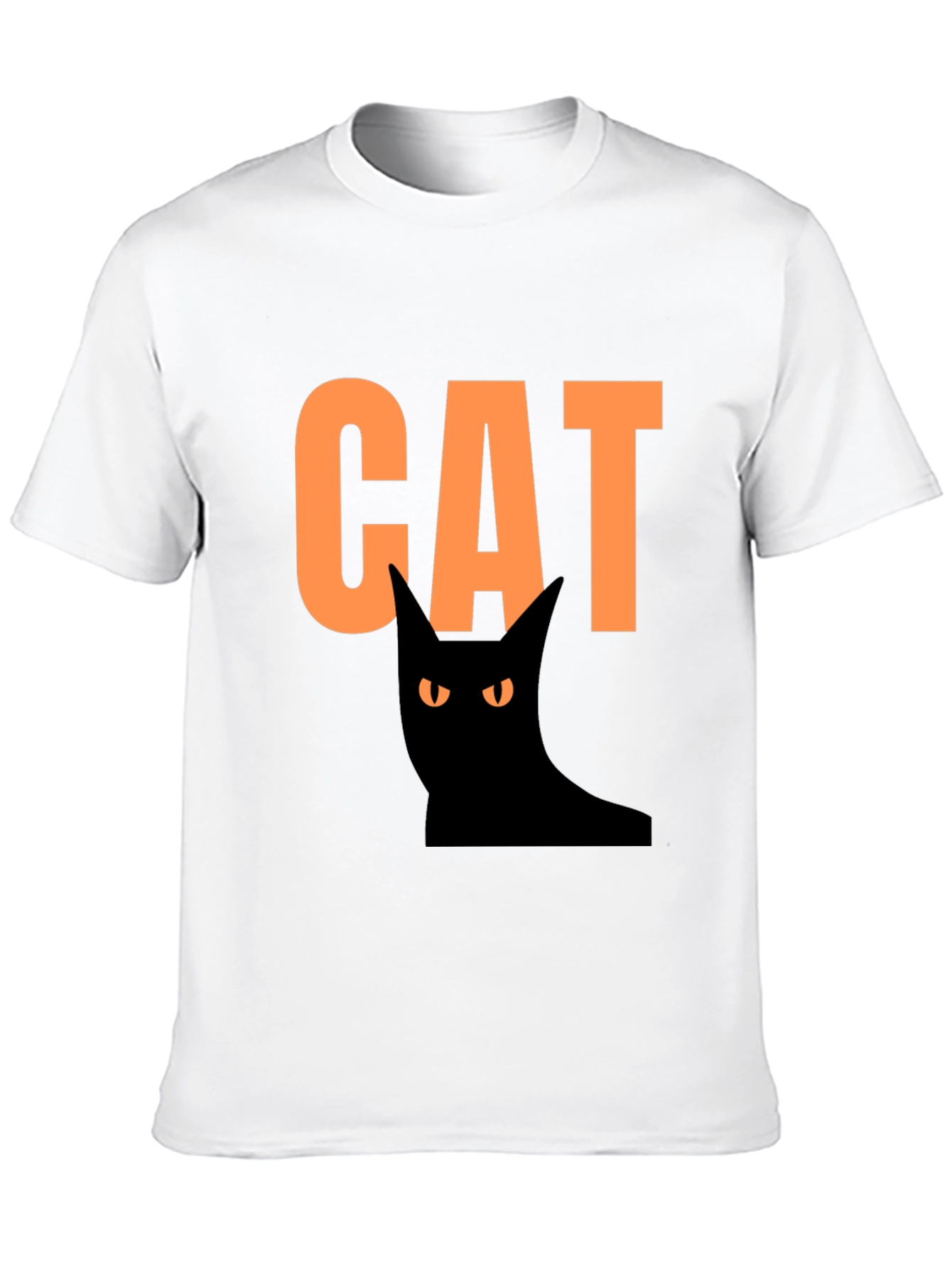 Halloween Cat Graphic Tee - Spooky Fun!
