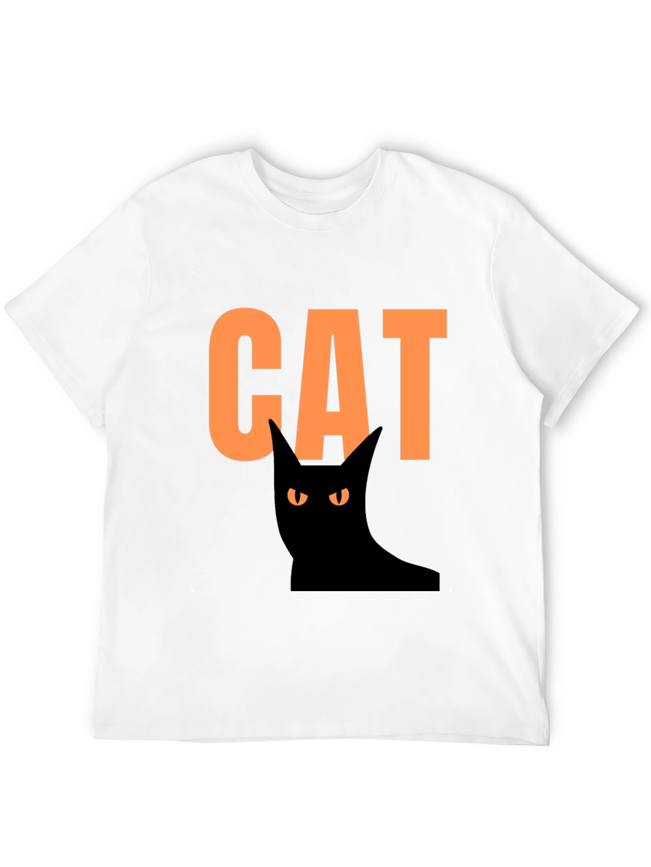 Halloween Cat Graphic Tee - Spooky Fun!