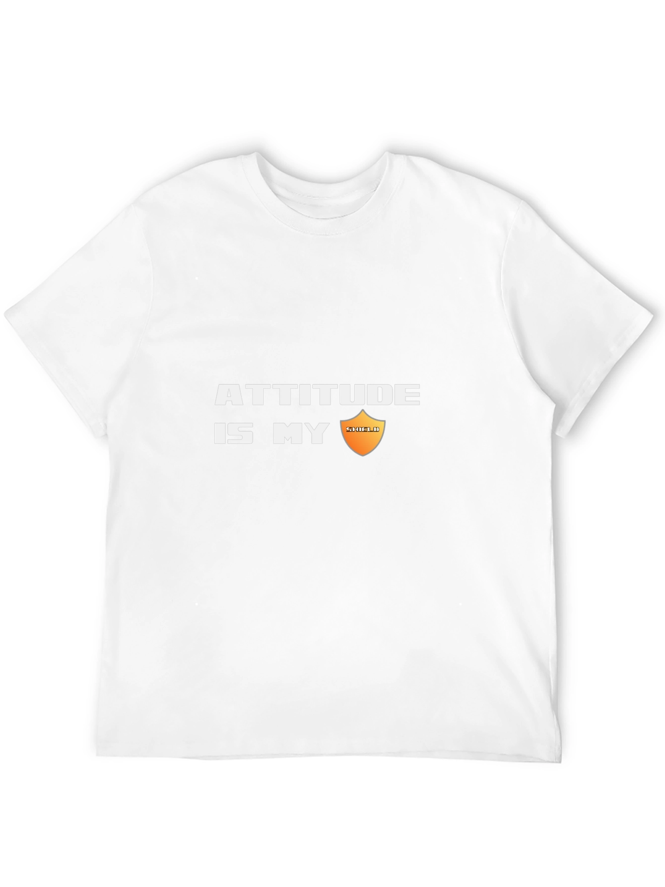 Attitude is My Shield Black T-Shirt