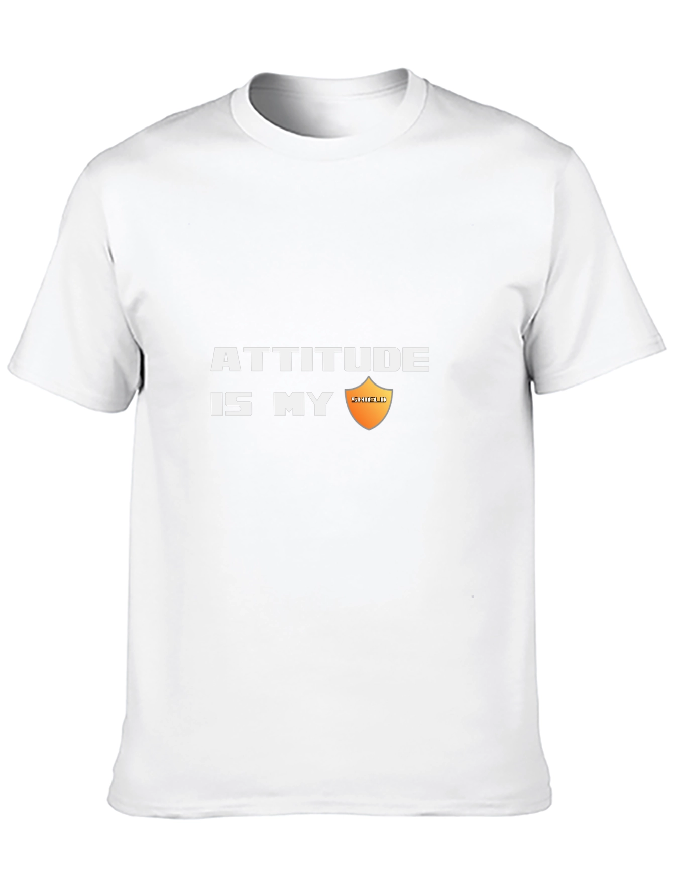 Attitude is My Shield Black T-Shirt