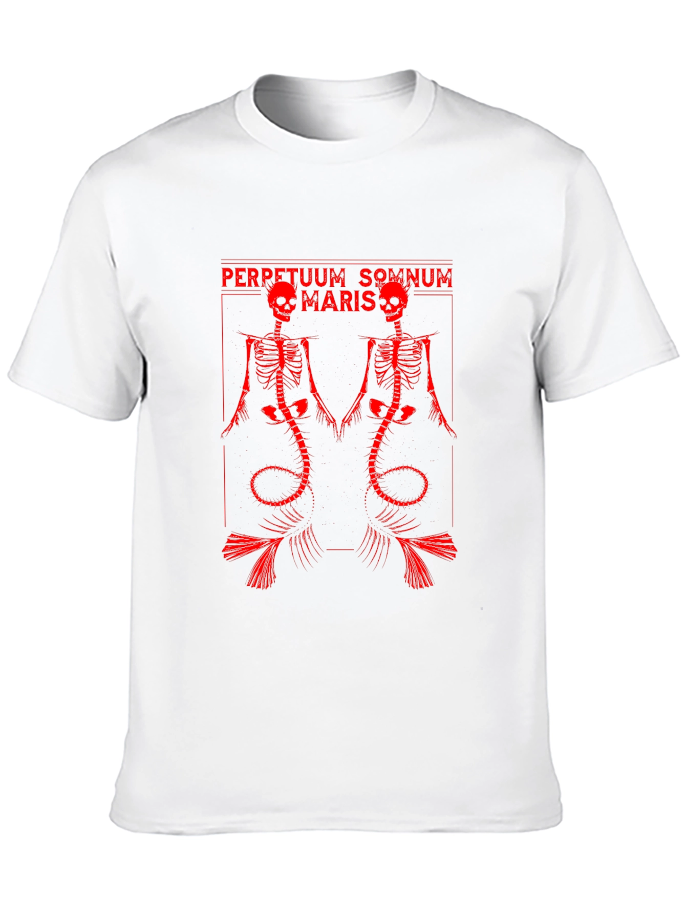 Perpetuum Somnum Maris Skeleton Graphic Tee