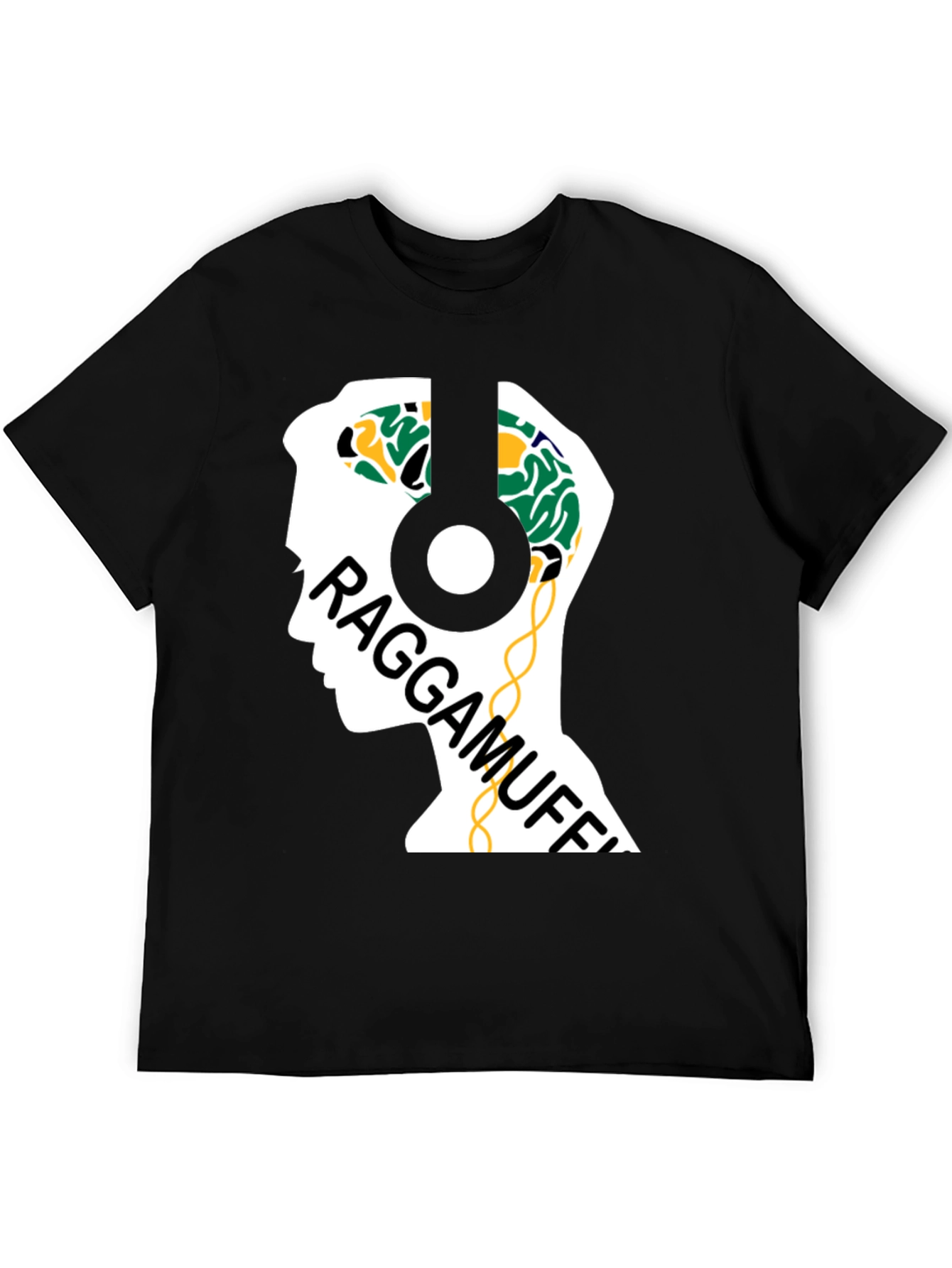 Raggamuffin Headphones Graphic Tee - Cool Music Lover Shirt