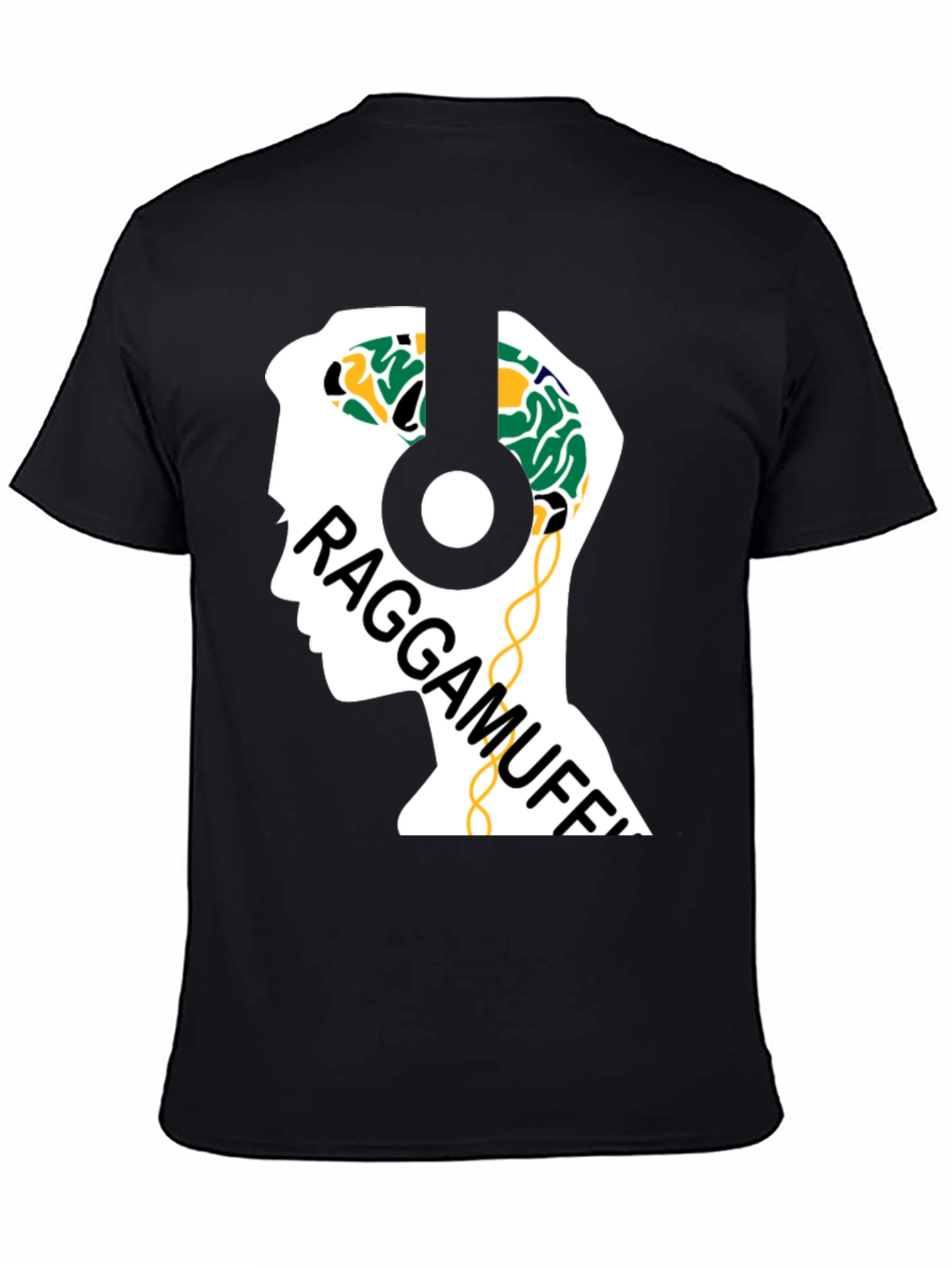 Raggamuffin Headphones Graphic Tee - Cool Music Lover Shirt