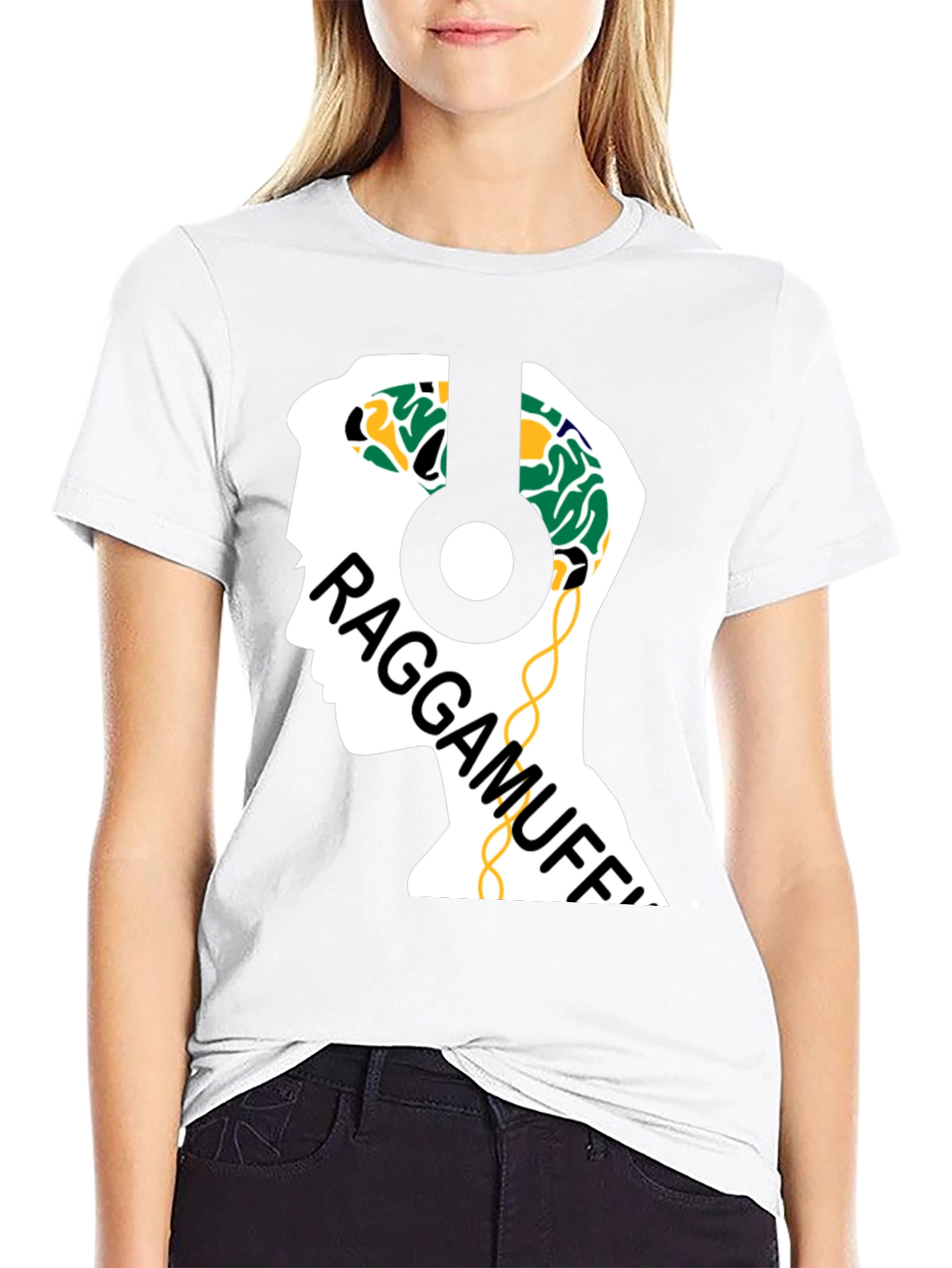 Raggamuffin Headphones Graphic Tee - Cool Music Lover Shirt