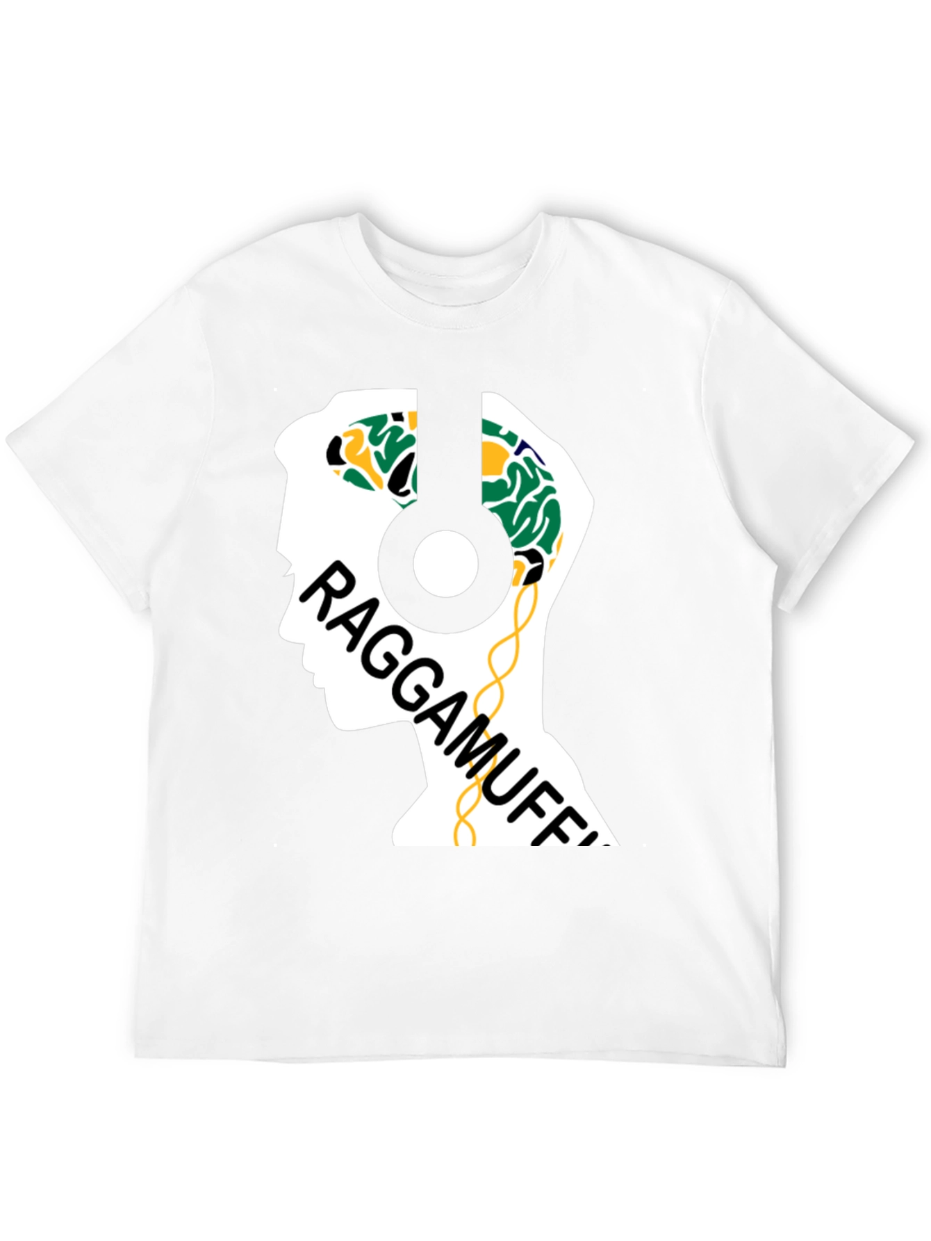 Raggamuffin Headphones Graphic Tee - Cool Music Lover Shirt