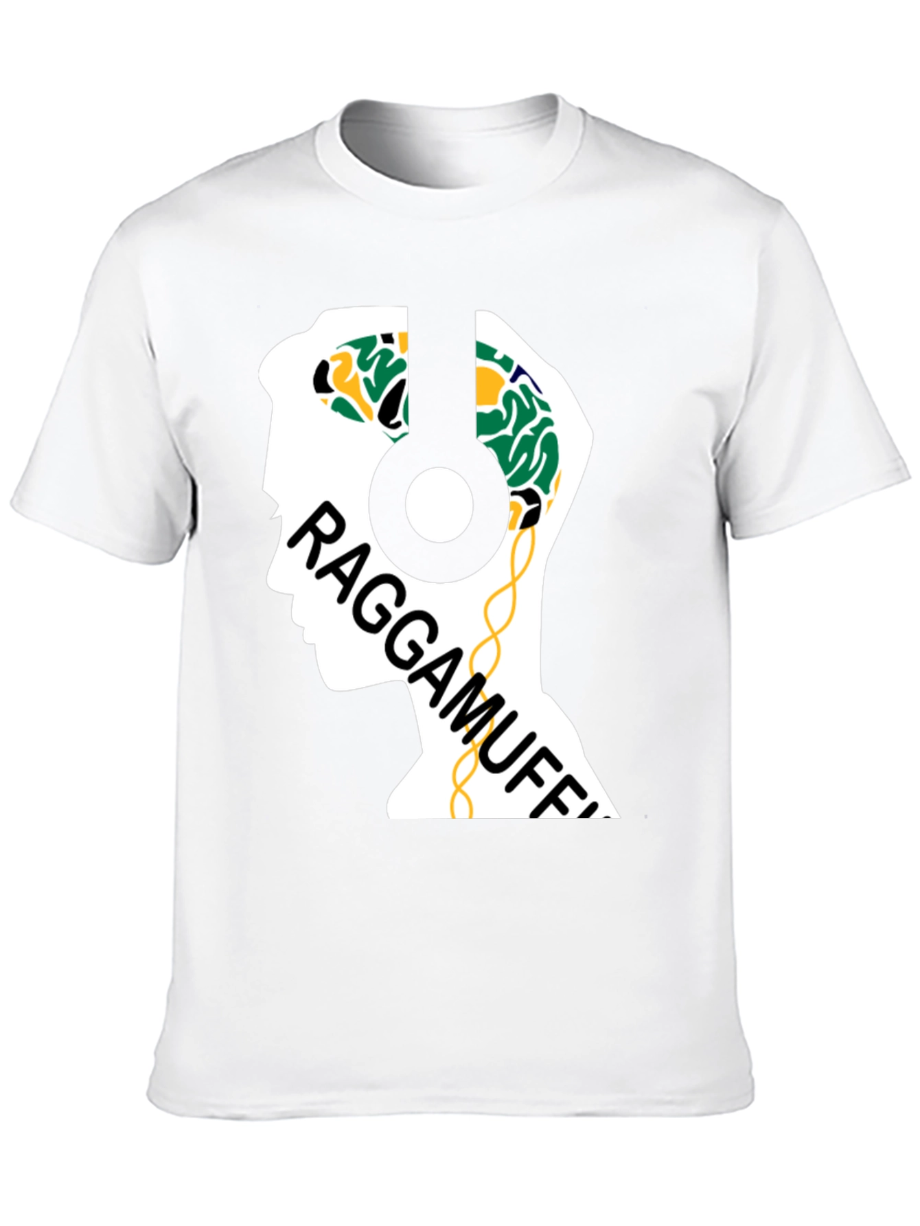 Raggamuffin Headphones Graphic Tee - Cool Music Lover Shirt