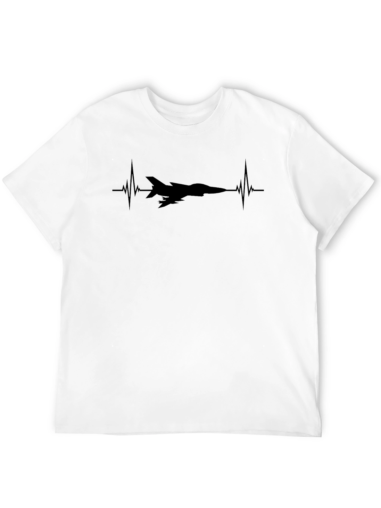 Jet Heartbeat T-Shirt - Aviation Enthusiast Tee