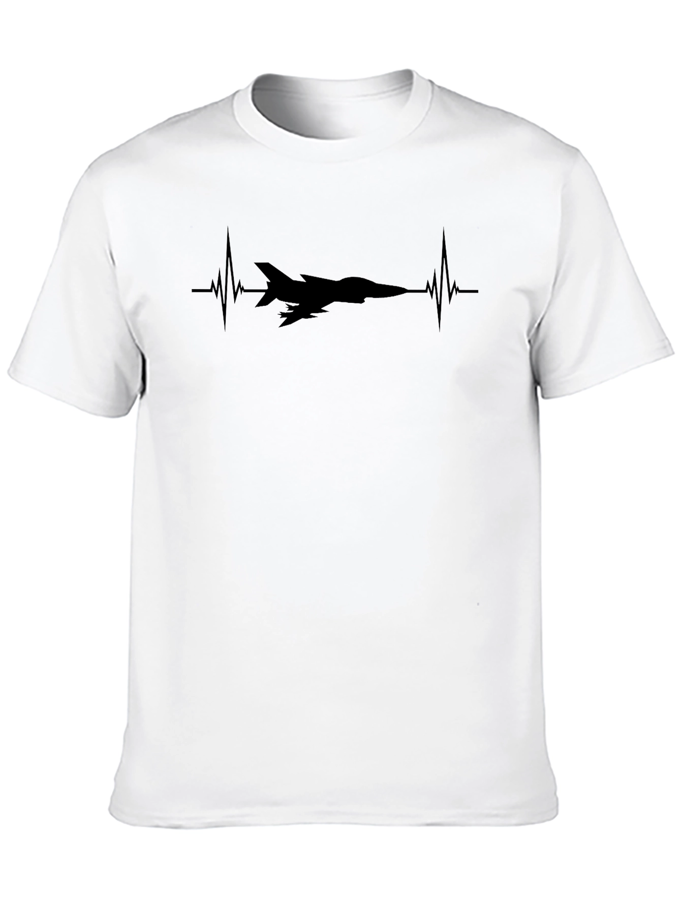 Jet Heartbeat T-Shirt - Aviation Enthusiast Tee