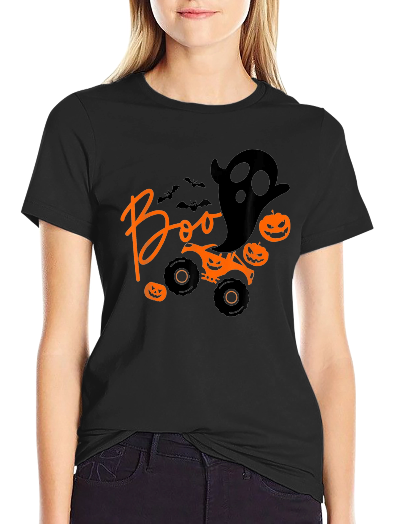 Halloween Boo Monster Truck T-Shirt