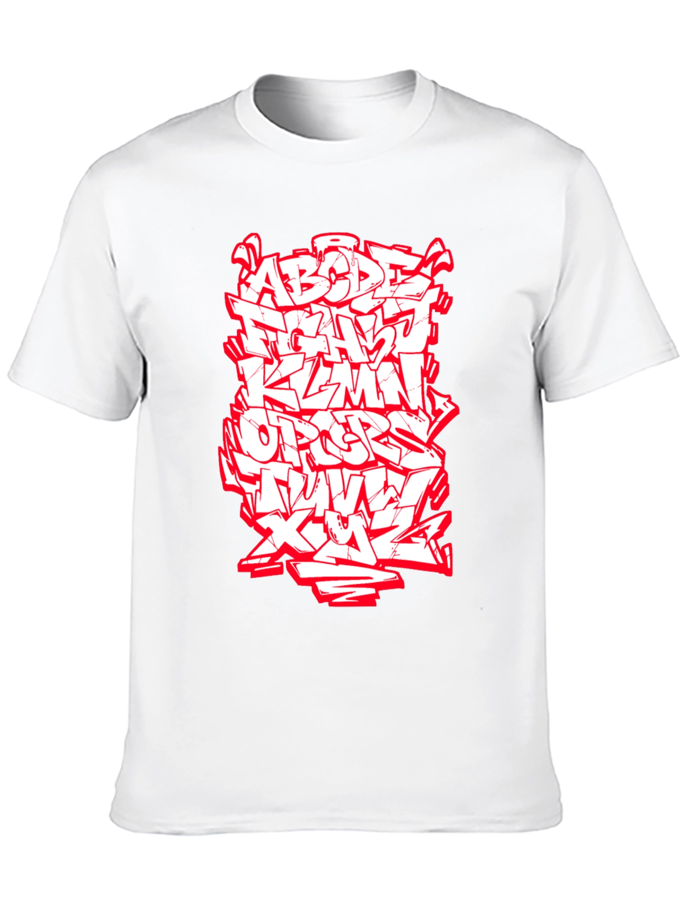 Graffiti Alphabet Graphic Tee - Black