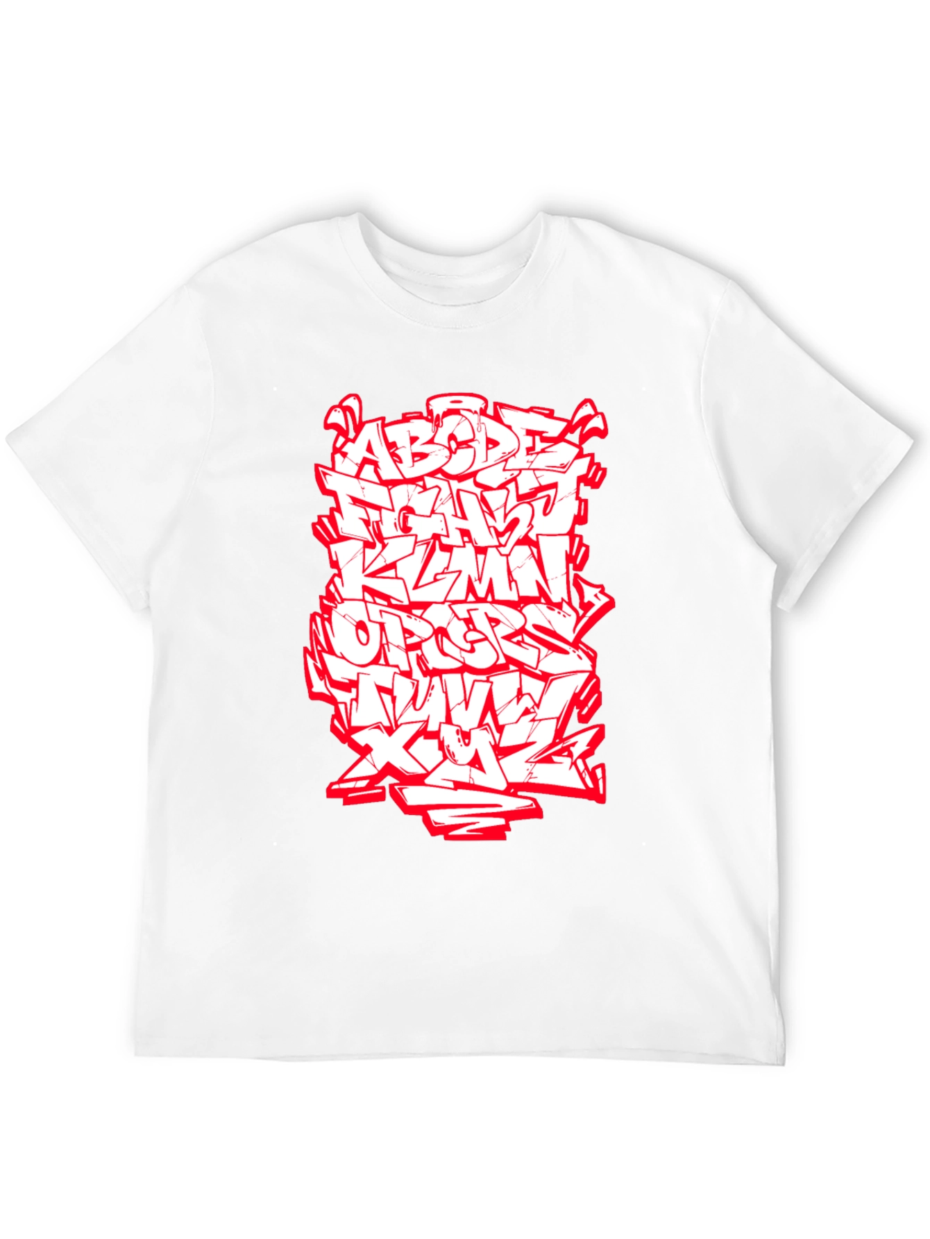 Graffiti Alphabet Graphic Tee - Black