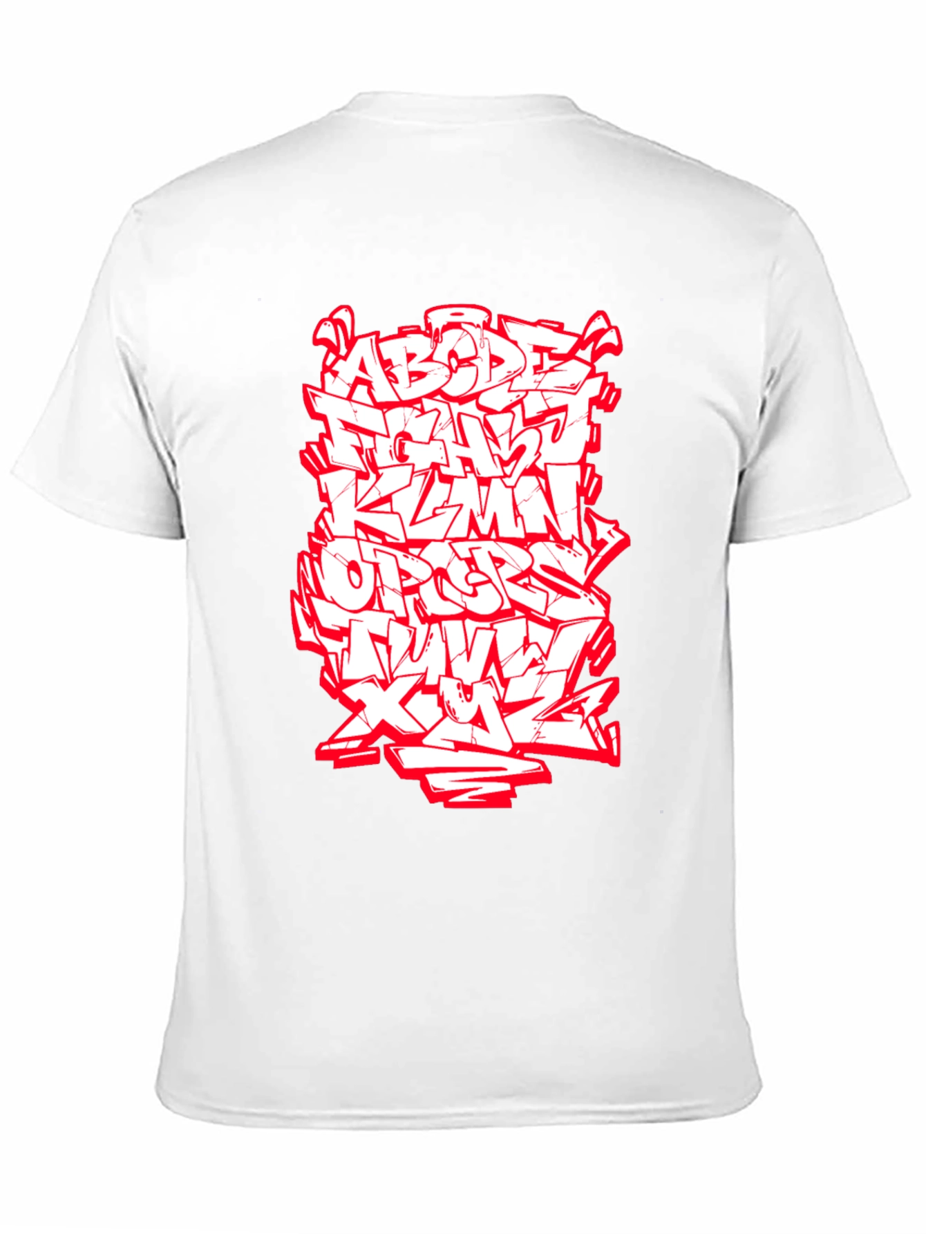 Graffiti Alphabet Graphic Tee - Black