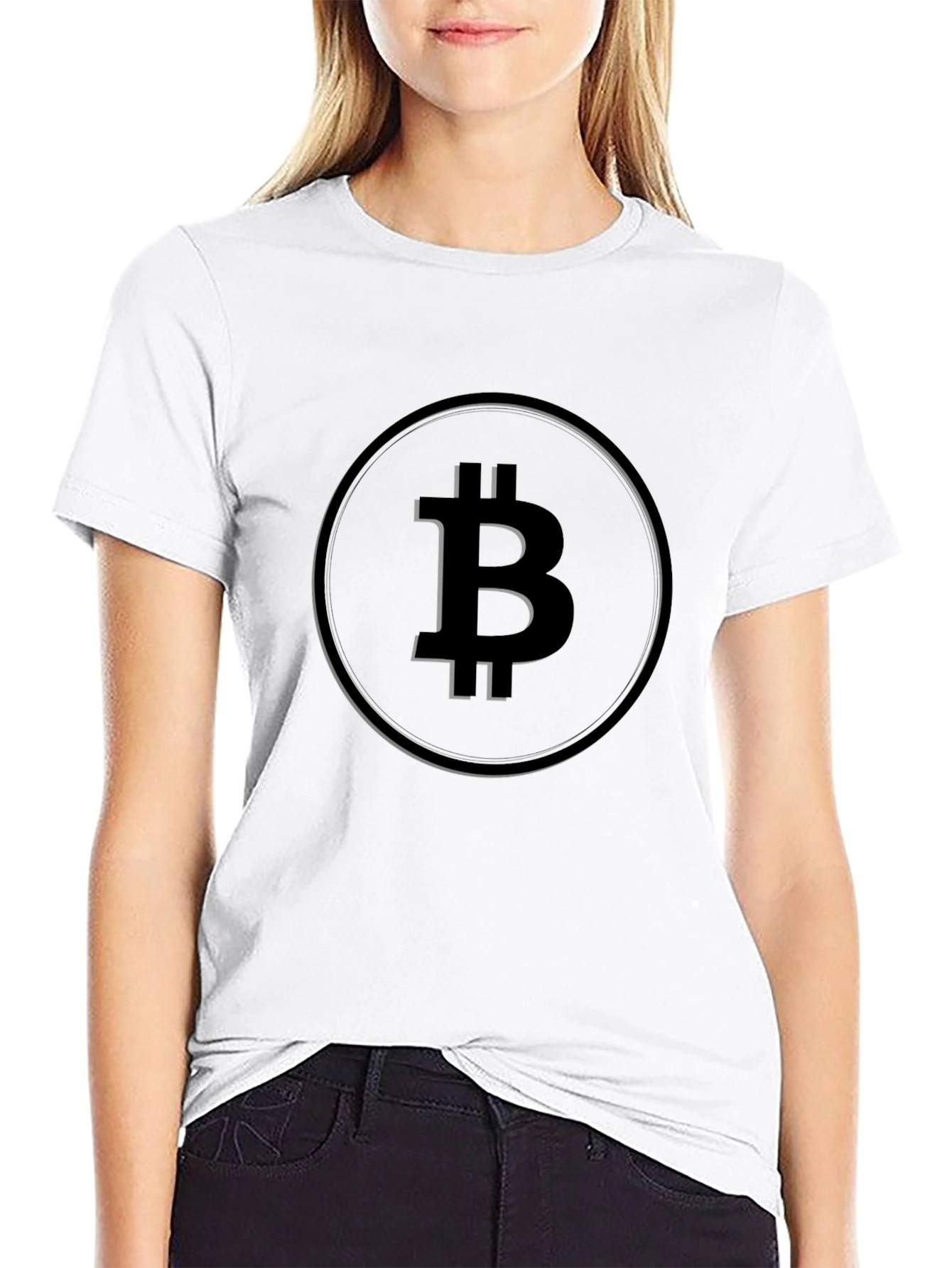 Bitcoin Symbol Black T-Shirt